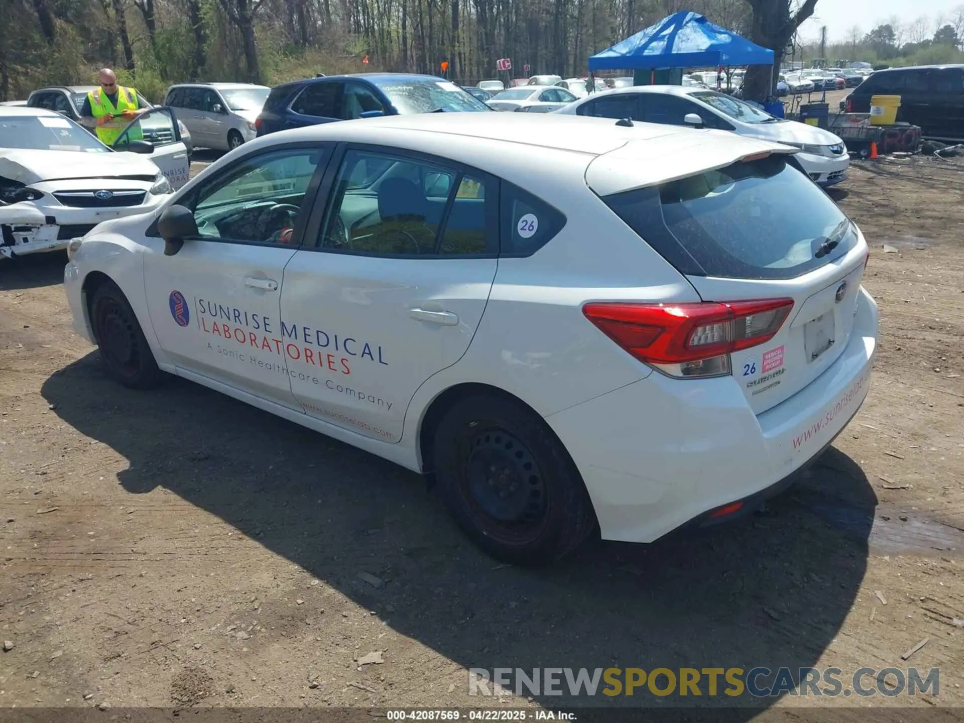 3 fotografías del automóvil dañado 4S3GTAB66L3713467 SUBARU IMPREZA 2020