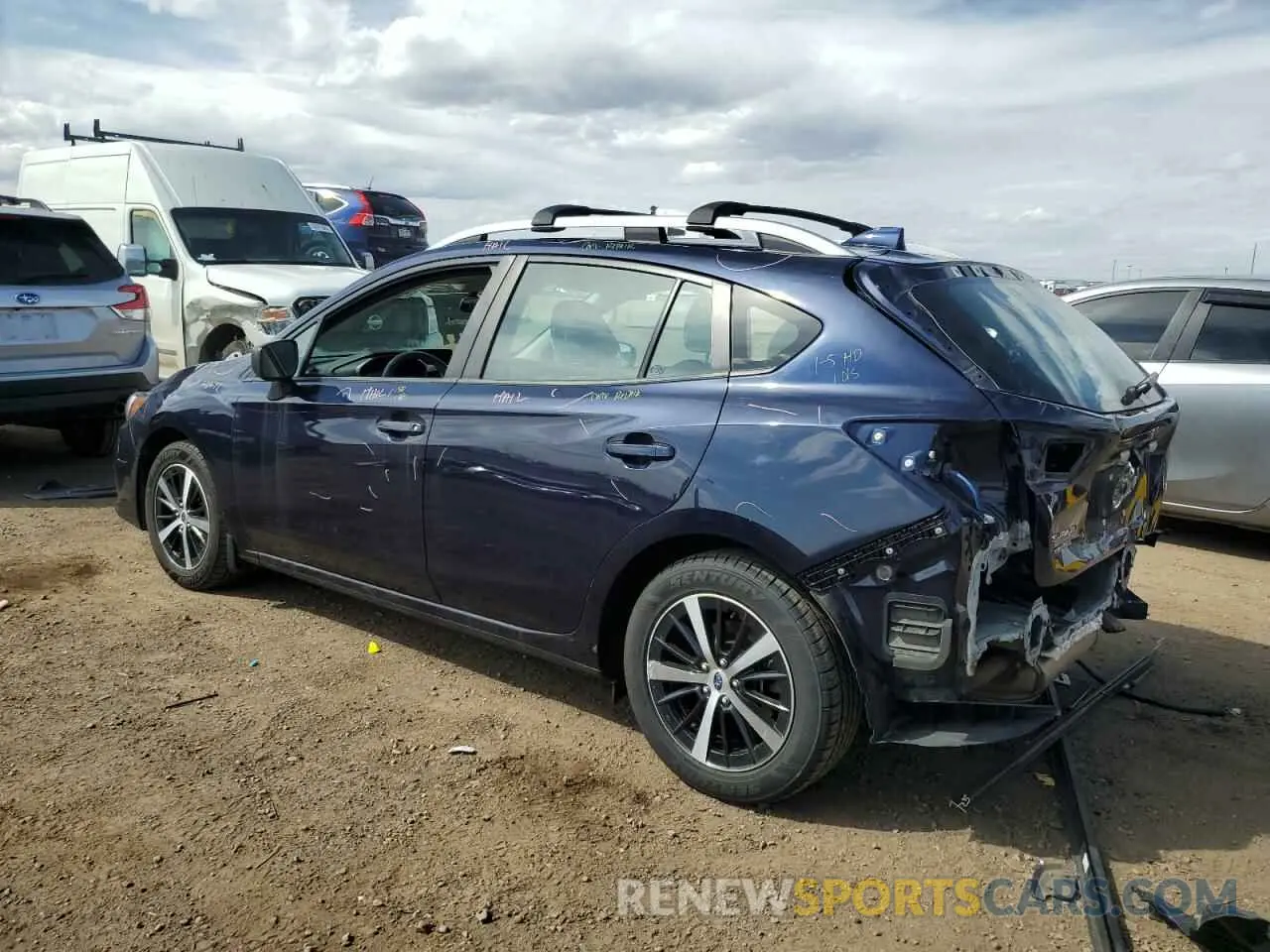 2 fotografías del automóvil dañado 4S3GTAD60L3715289 SUBARU IMPREZA 2020