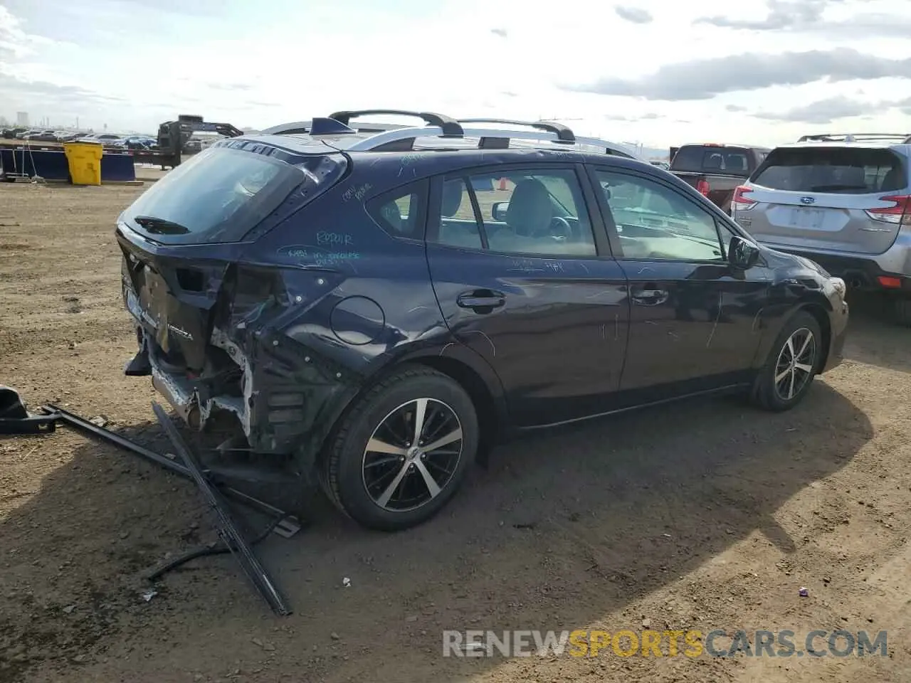 3 fotografías del automóvil dañado 4S3GTAD60L3715289 SUBARU IMPREZA 2020