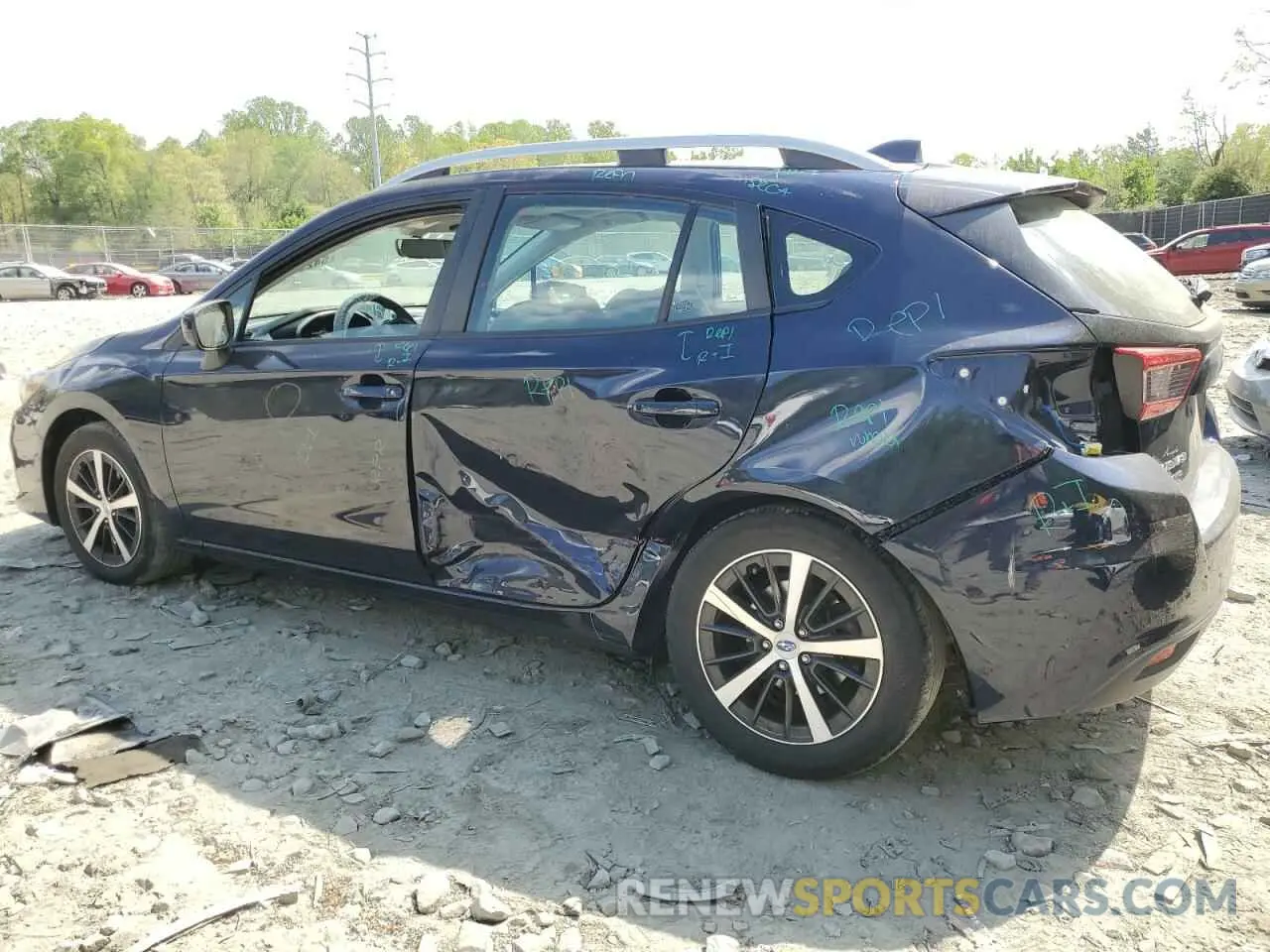2 fotografías del automóvil dañado 4S3GTAD67L3719761 SUBARU IMPREZA 2020