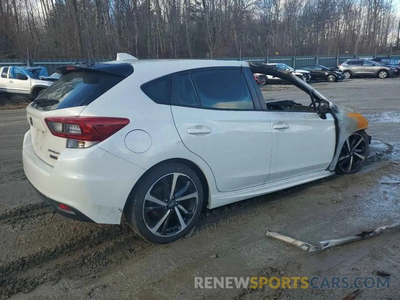 3 fotografías del automóvil dañado 4S3GTAJ61L1733820 SUBARU IMPREZA 2020