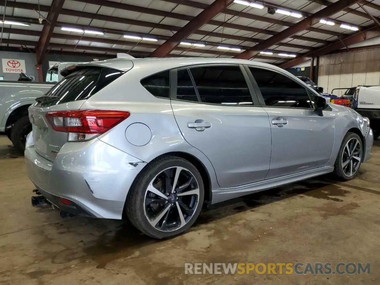 3 fotografías del automóvil dañado 4S3GTAJ67L1711112 SUBARU IMPREZA 2020