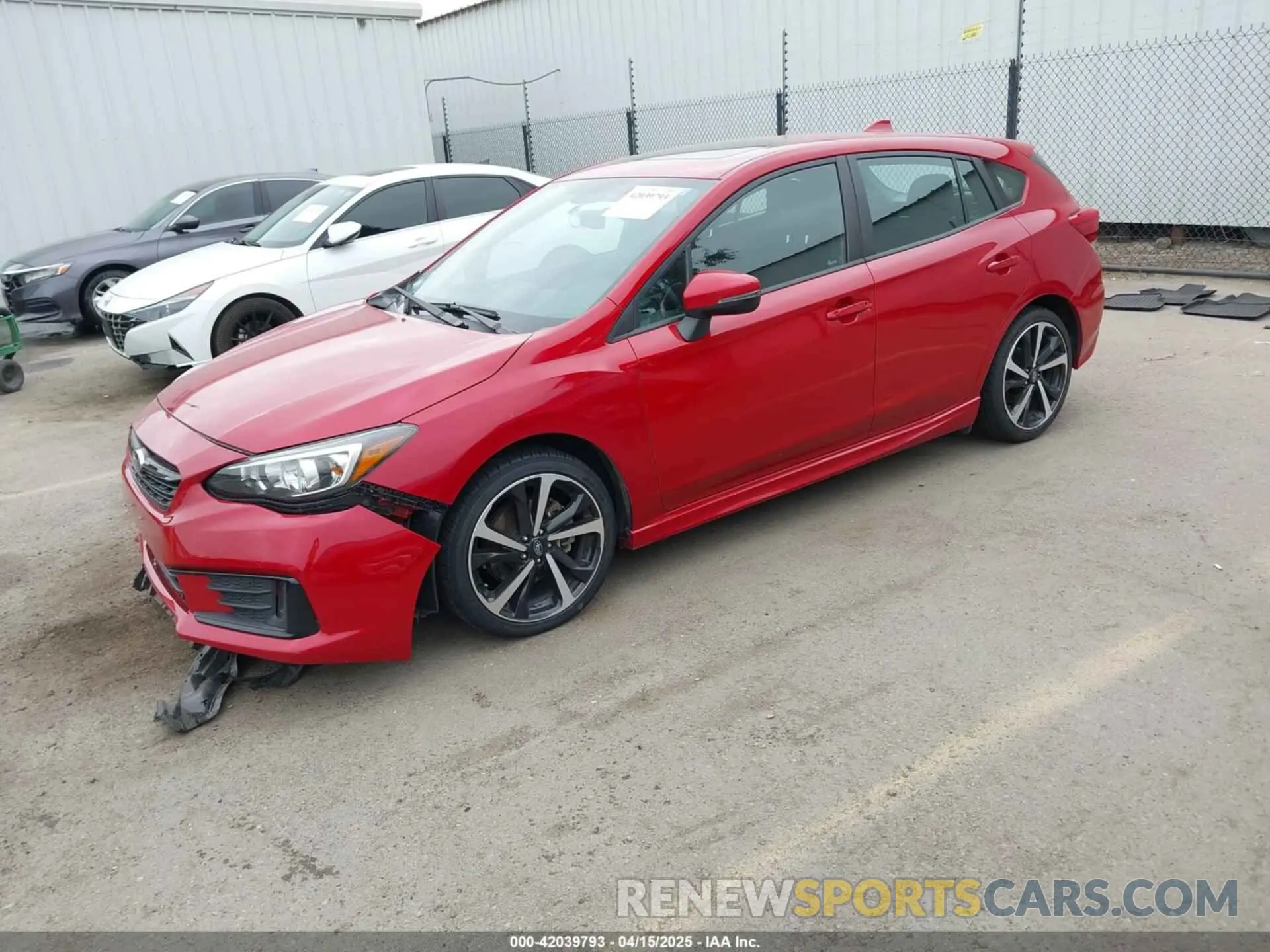 2 fotografías del automóvil dañado 4S3GTAM64L3706644 SUBARU IMPREZA 2020