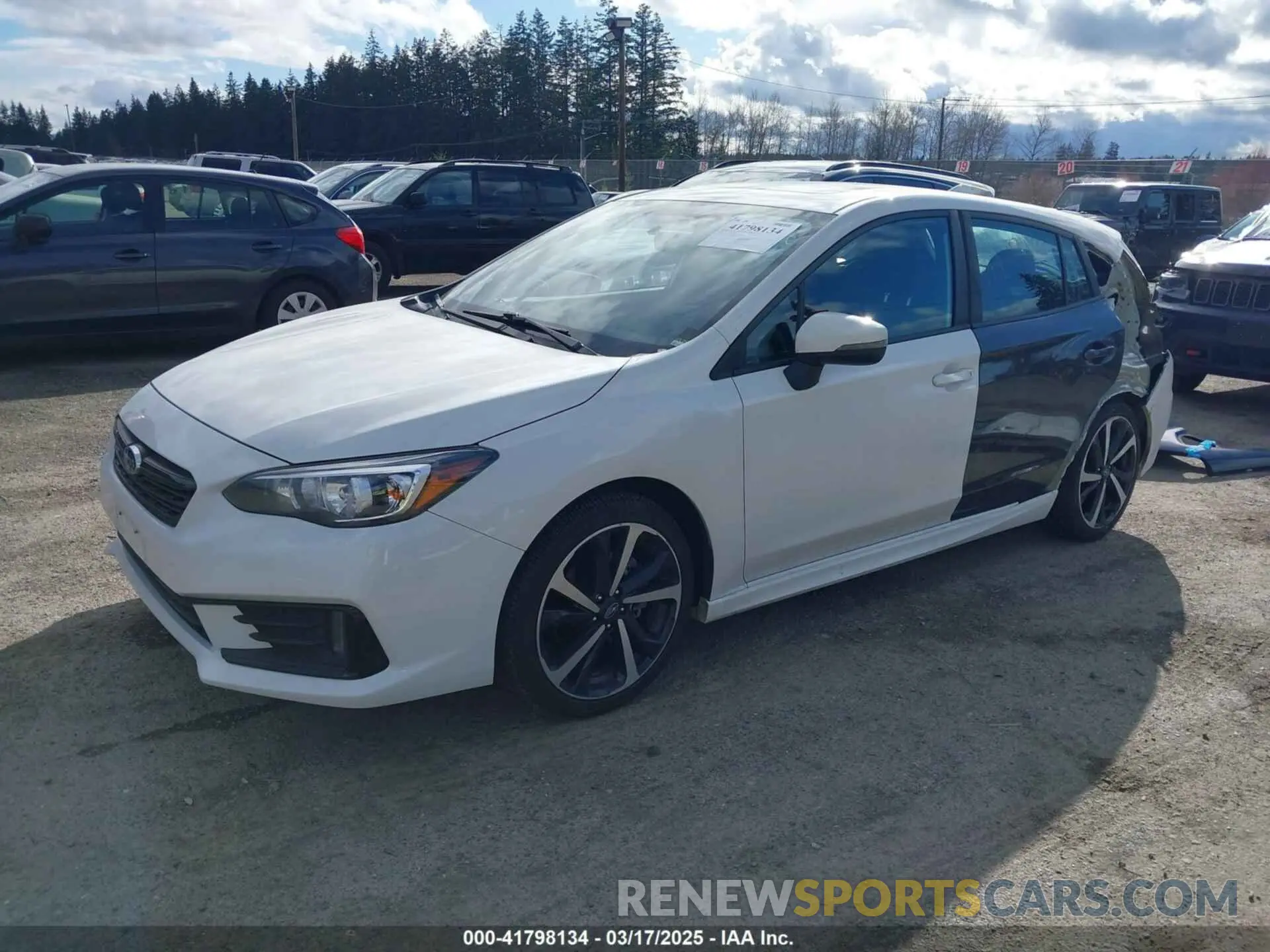2 fotografías del automóvil dañado 4S3GTAM69L3730177 SUBARU IMPREZA 2020