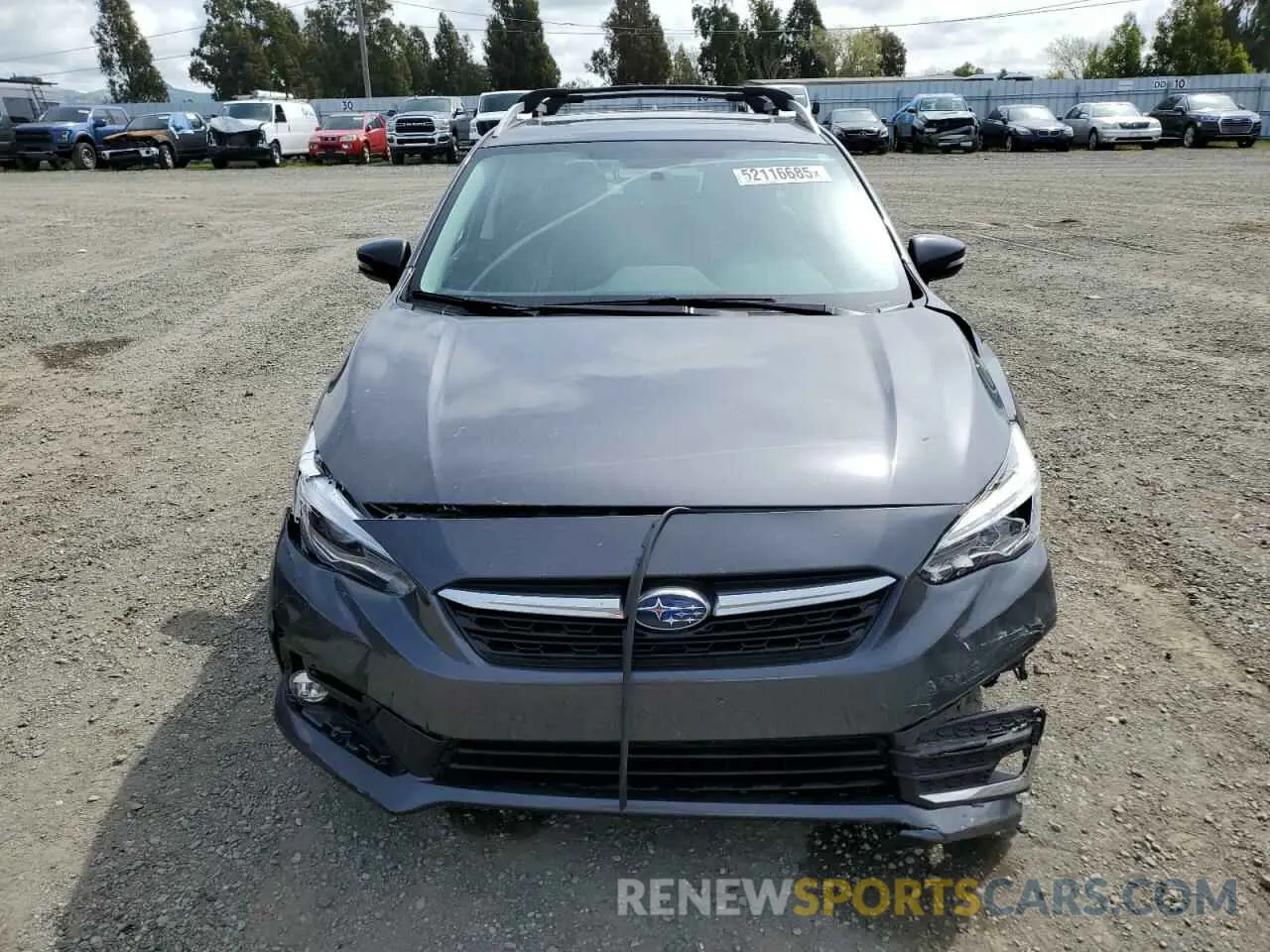 5 fotografías del automóvil dañado 4S3GTAU6XL3709726 SUBARU IMPREZA 2020