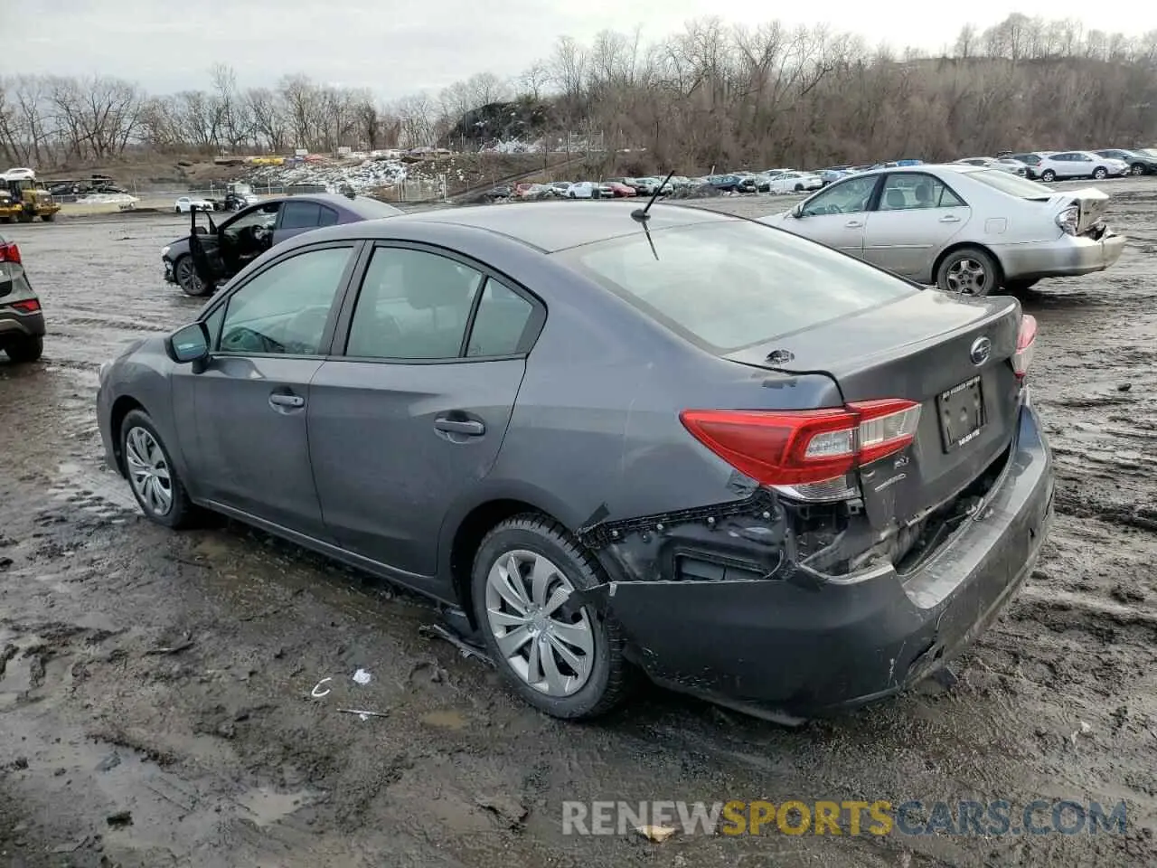 2 fotografías del automóvil dañado 4S3GKAA60M1606108 SUBARU IMPREZA 2021