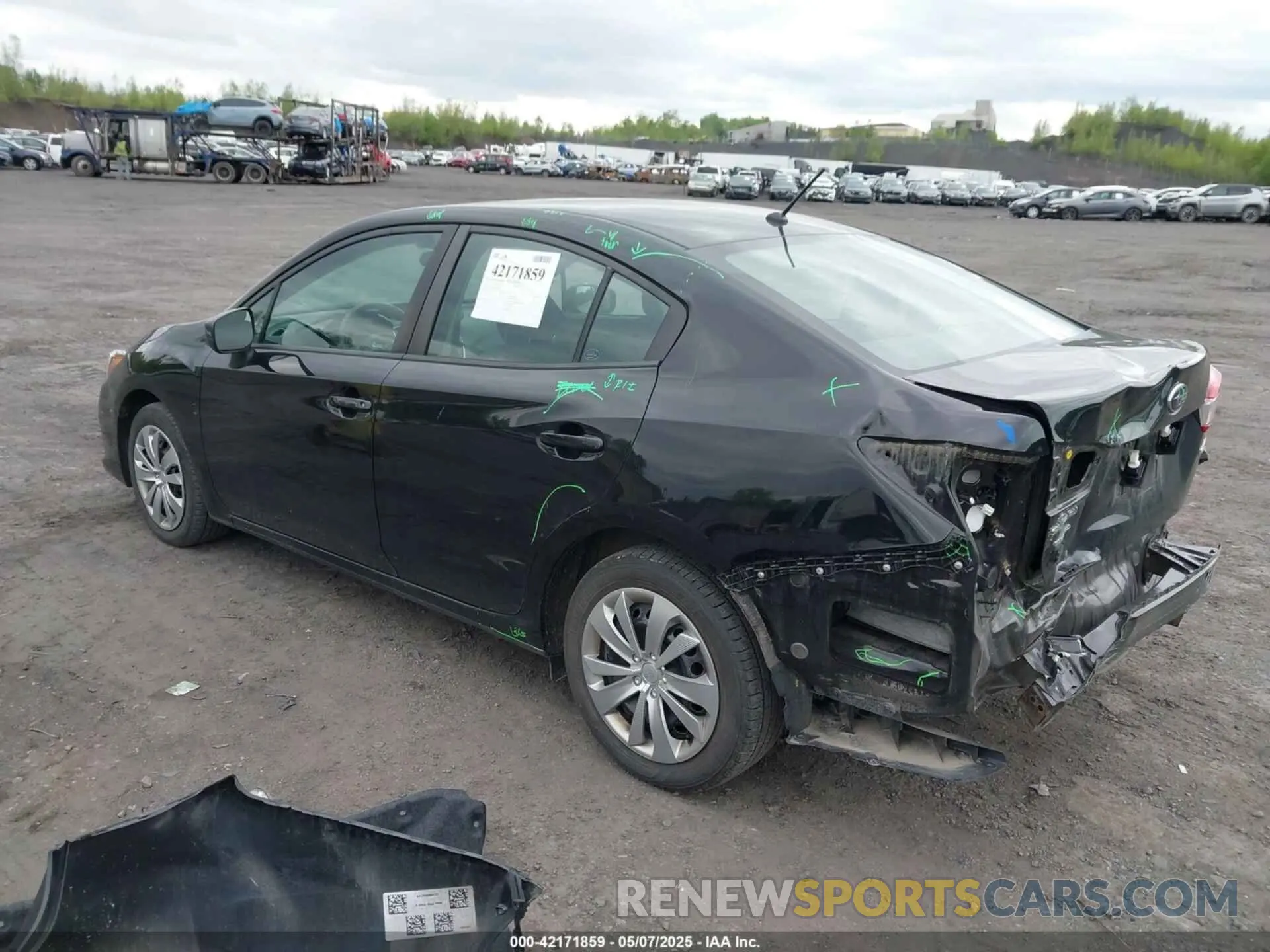 3 fotografías del automóvil dañado 4S3GKAB68M3601483 SUBARU IMPREZA 2021