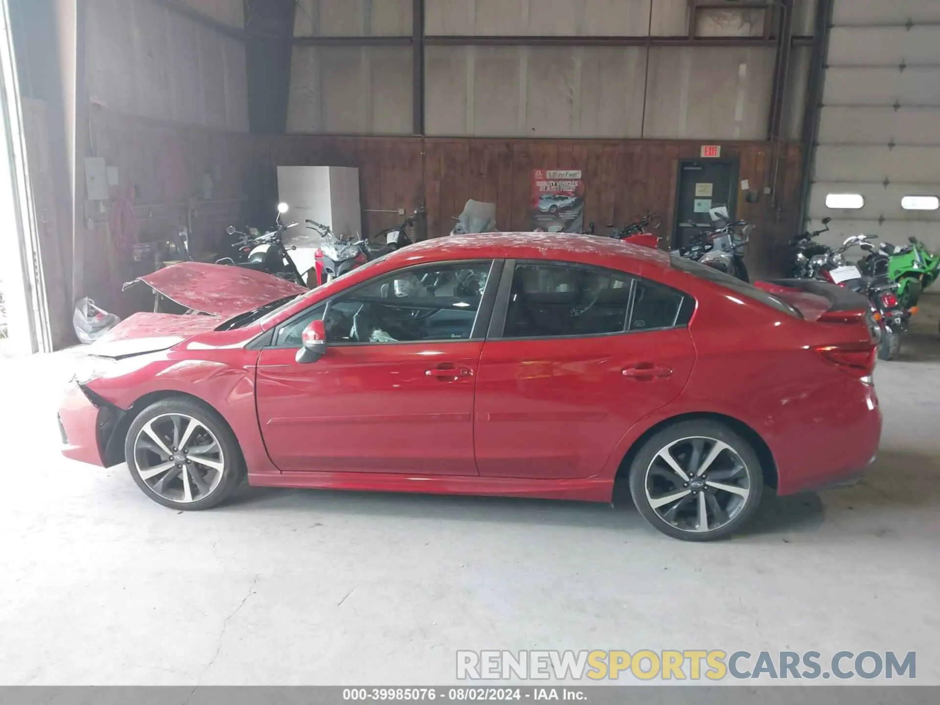 14 fotografías del automóvil dañado 4S3GKAL61M3601730 SUBARU IMPREZA 2021