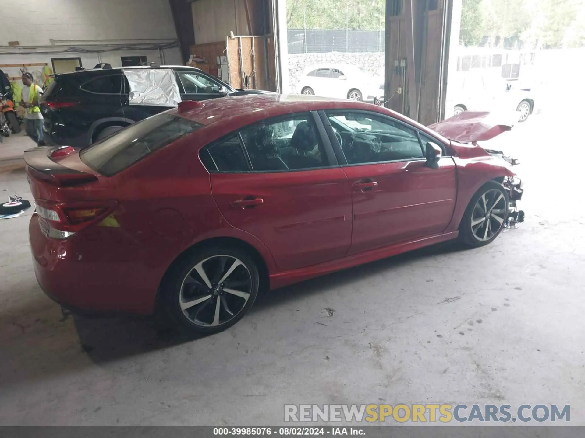 4 fotografías del automóvil dañado 4S3GKAL61M3601730 SUBARU IMPREZA 2021