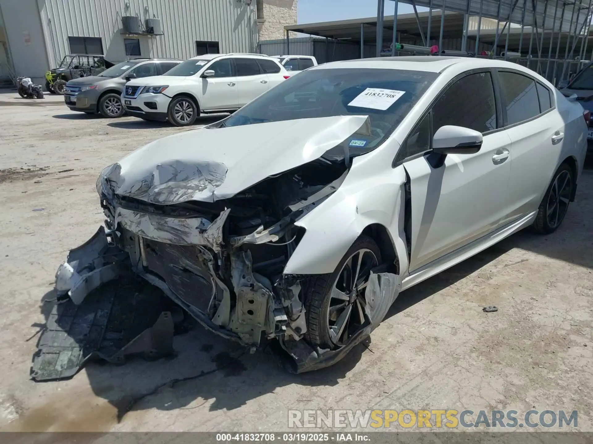 2 fotografías del automóvil dañado 4S3GKAM68M3603361 SUBARU IMPREZA 2021