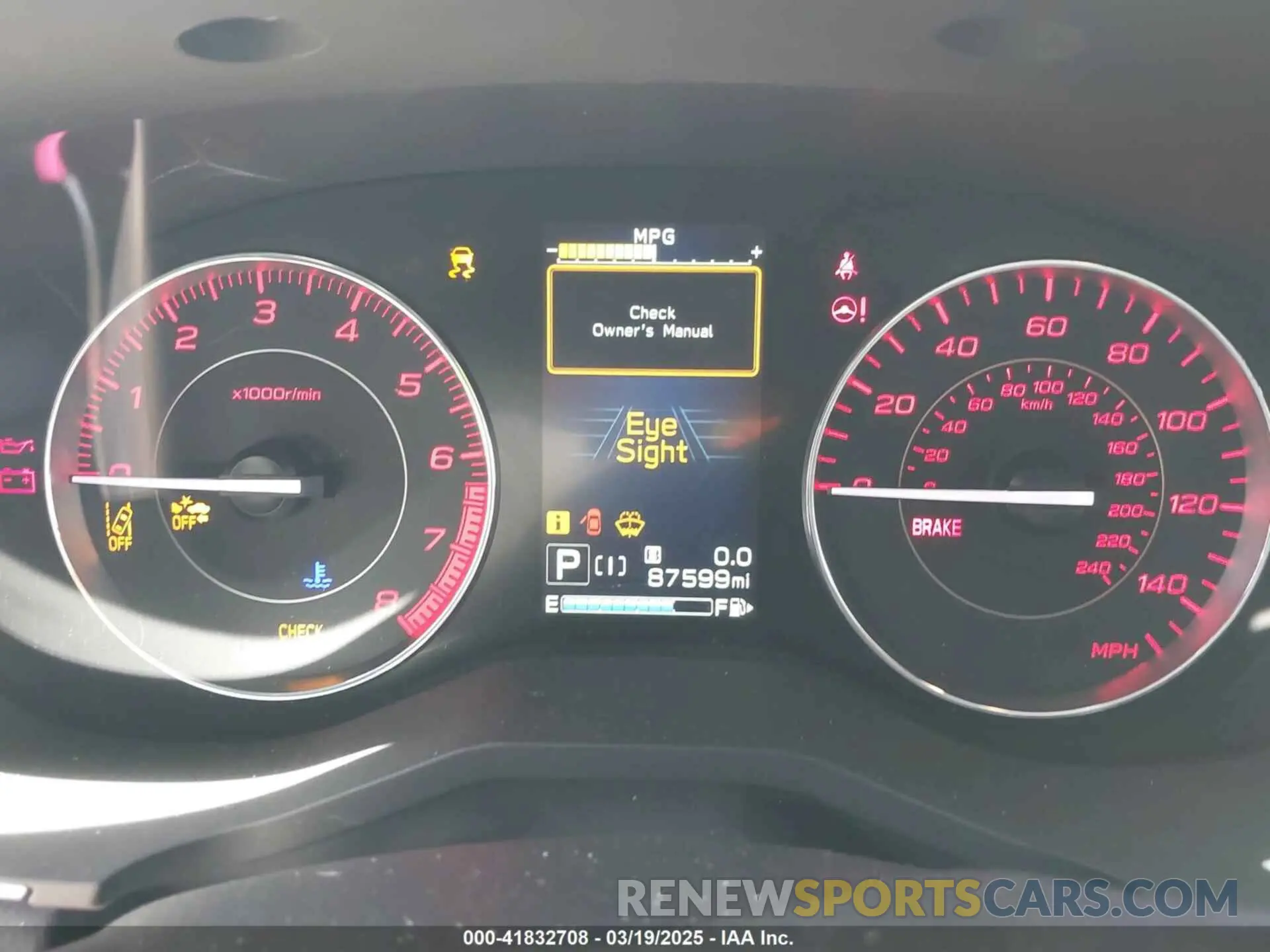7 fotografías del automóvil dañado 4S3GKAM68M3603361 SUBARU IMPREZA 2021