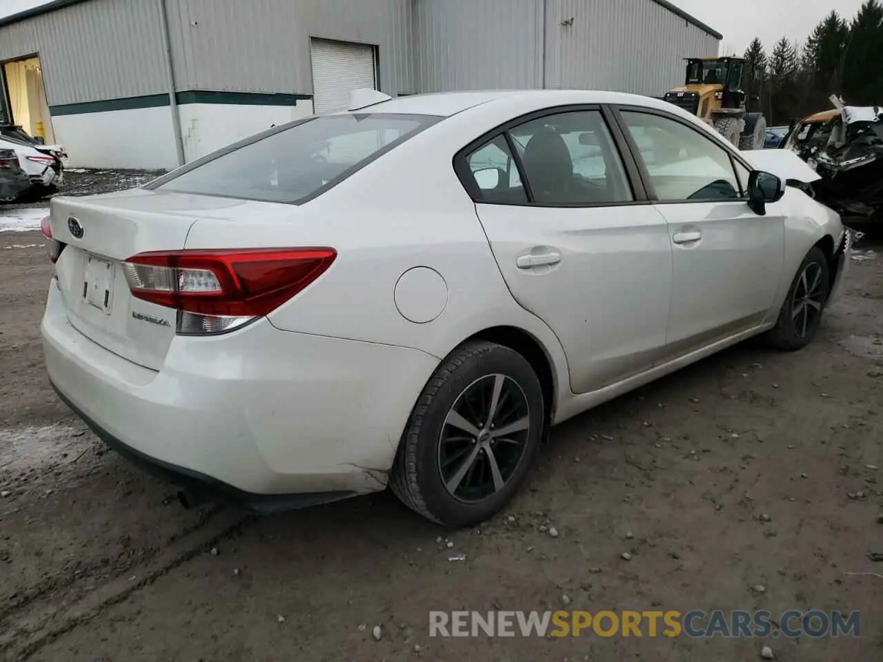 3 fotografías del automóvil dañado 4S3GKAV60M3604454 SUBARU IMPREZA 2021