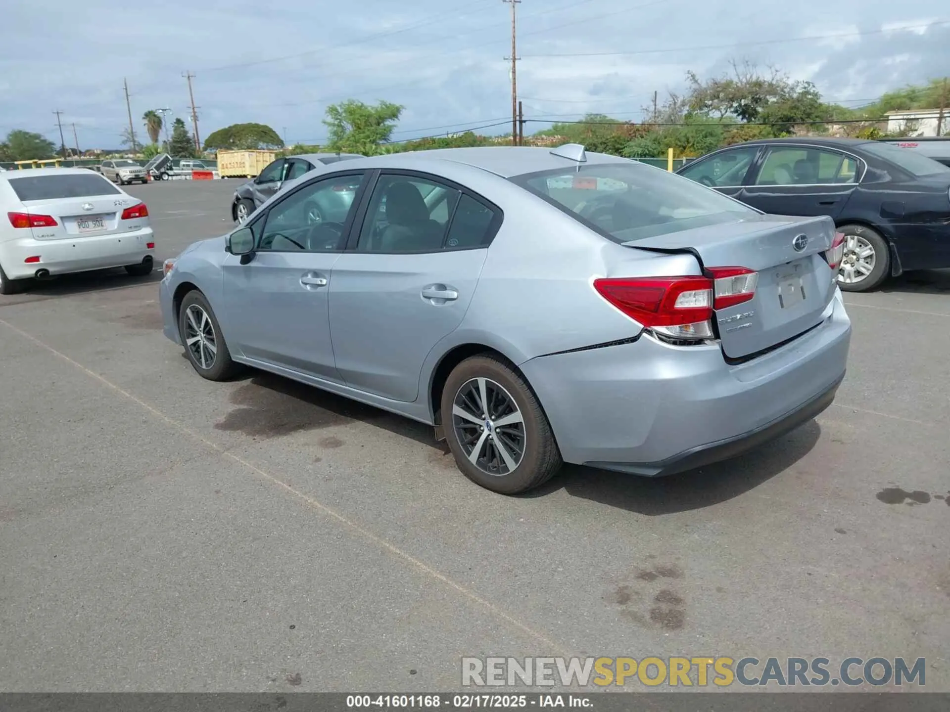 3 fotografías del automóvil dañado 4S3GKAV67M3607643 SUBARU IMPREZA 2021