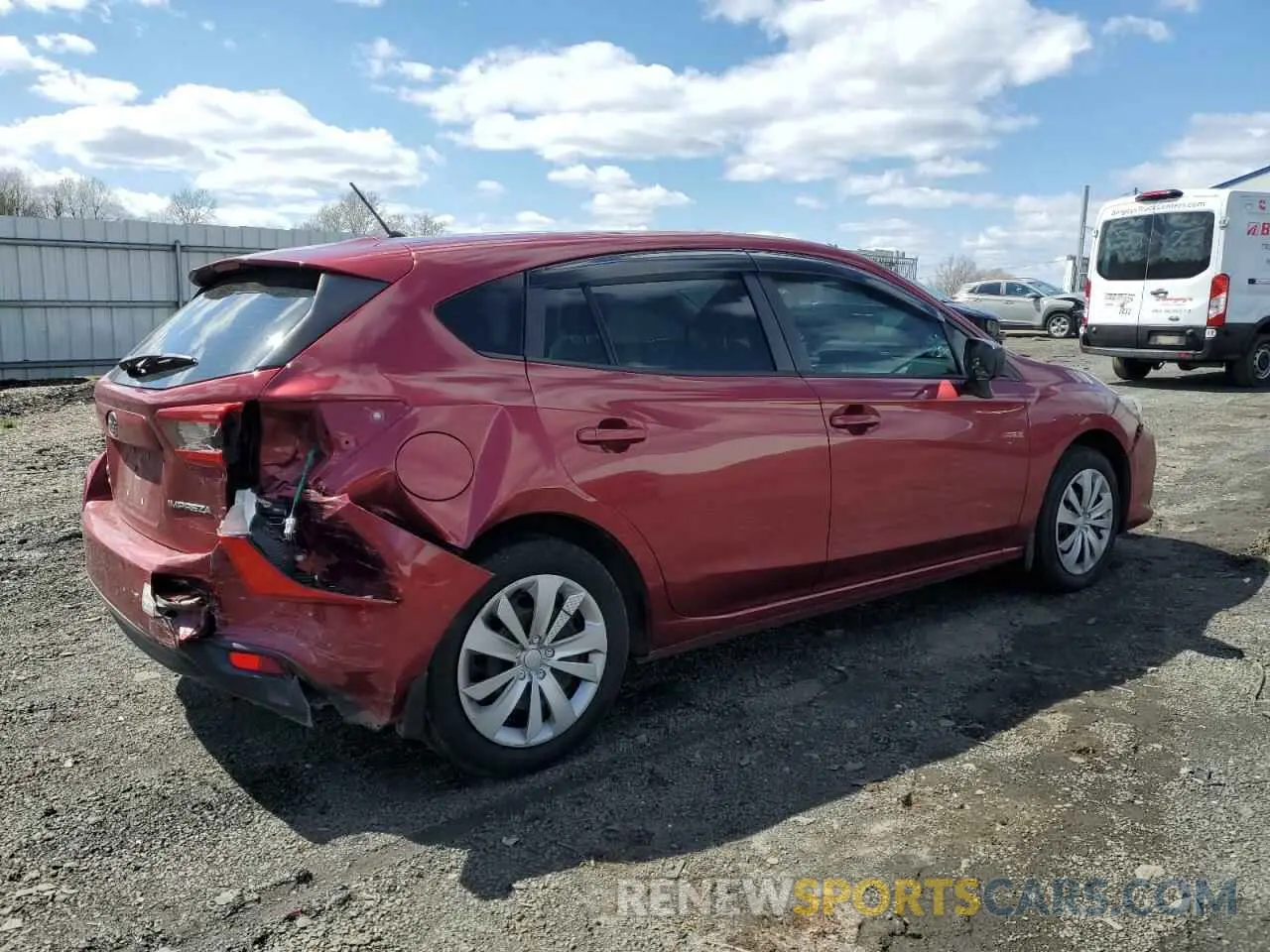 3 fotografías del automóvil dañado 4S3GTAB66M3706021 SUBARU IMPREZA 2021