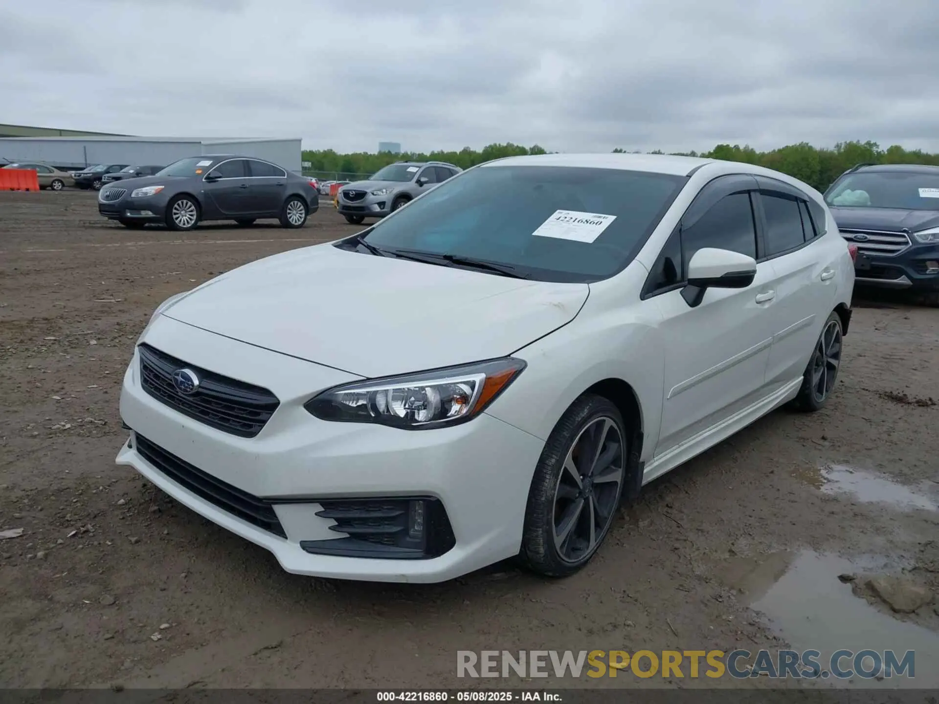 2 fotografías del automóvil dañado 4S3GTAJ66M1705044 SUBARU IMPREZA 2021