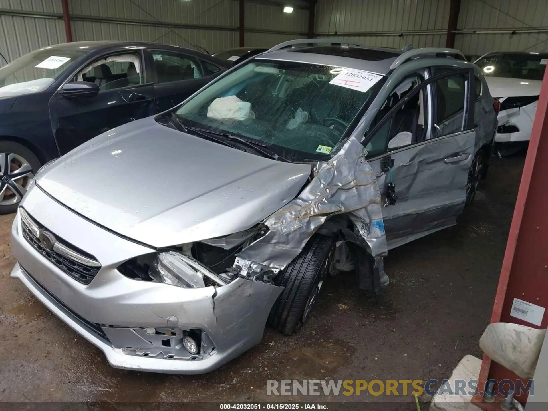 2 fotografías del automóvil dañado 4S3GTAU67M3701388 SUBARU IMPREZA 2021