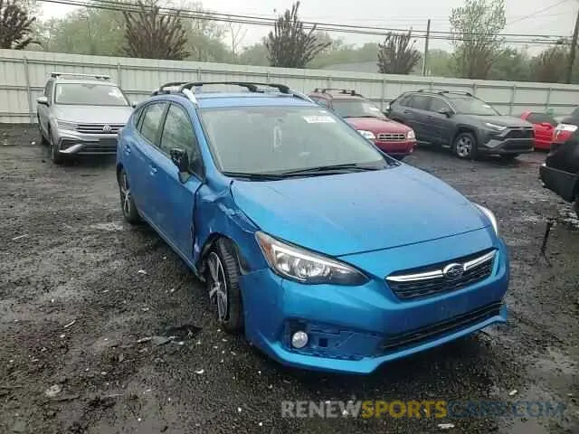 13 fotografías del automóvil dañado 4S3GTAV61M3713597 SUBARU IMPREZA 2021