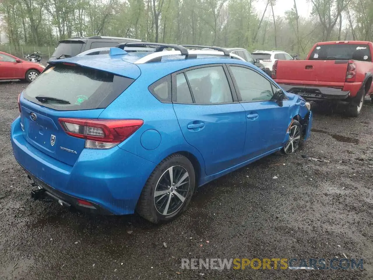 3 fotografías del automóvil dañado 4S3GTAV61M3713597 SUBARU IMPREZA 2021