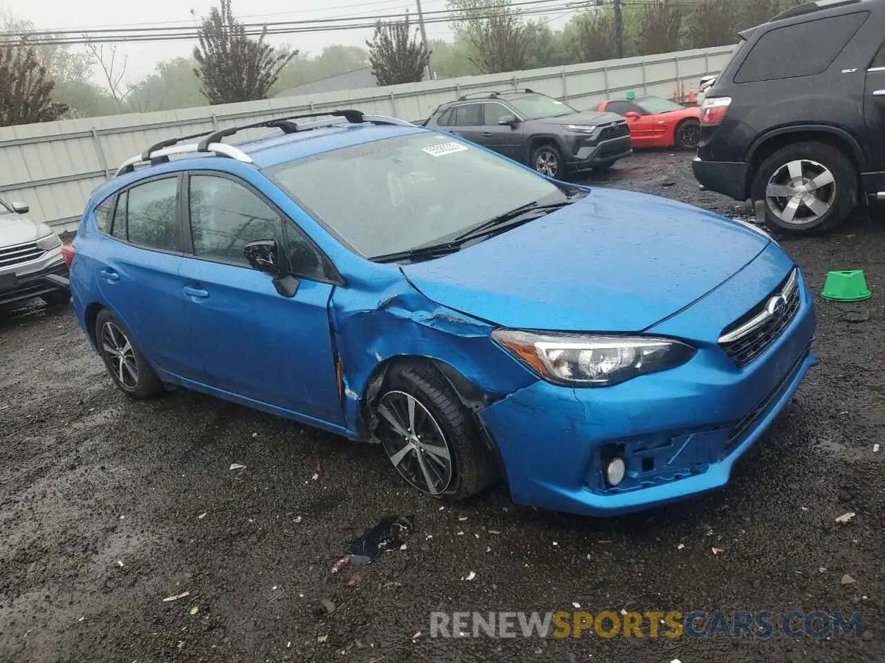 4 fotografías del automóvil dañado 4S3GTAV61M3713597 SUBARU IMPREZA 2021