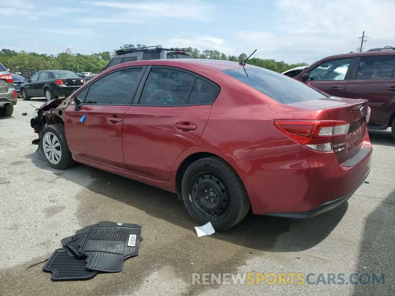 2 fotografías del automóvil dañado 4S3GKAA68N1609887 SUBARU IMPREZA 2022