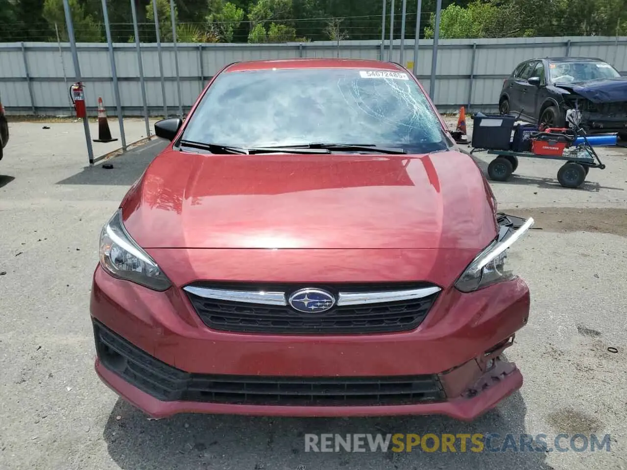 5 fotografías del automóvil dañado 4S3GKAA68N1609887 SUBARU IMPREZA 2022