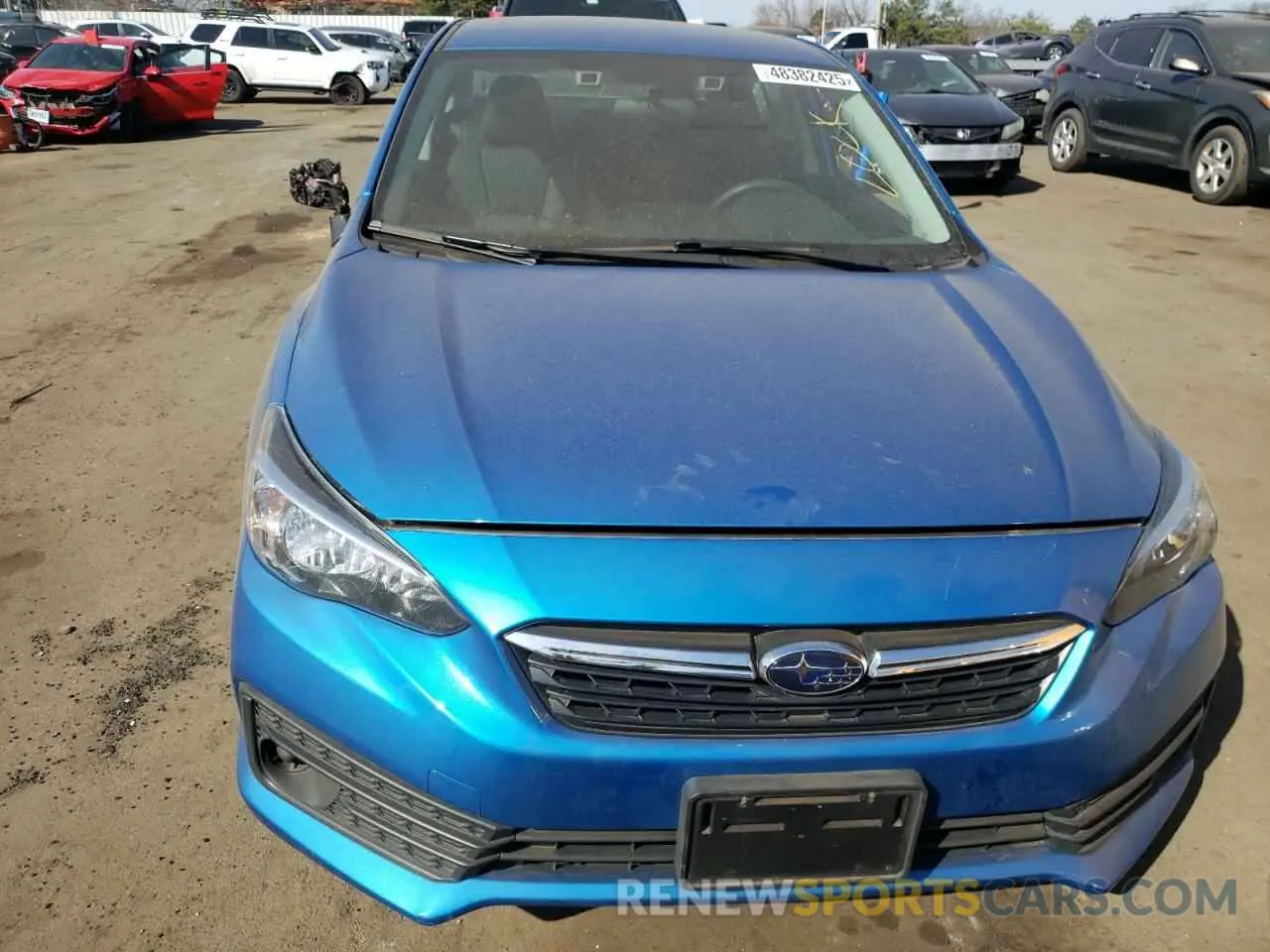 5 fotografías del automóvil dañado 4S3GKAB65N3603001 SUBARU IMPREZA 2022