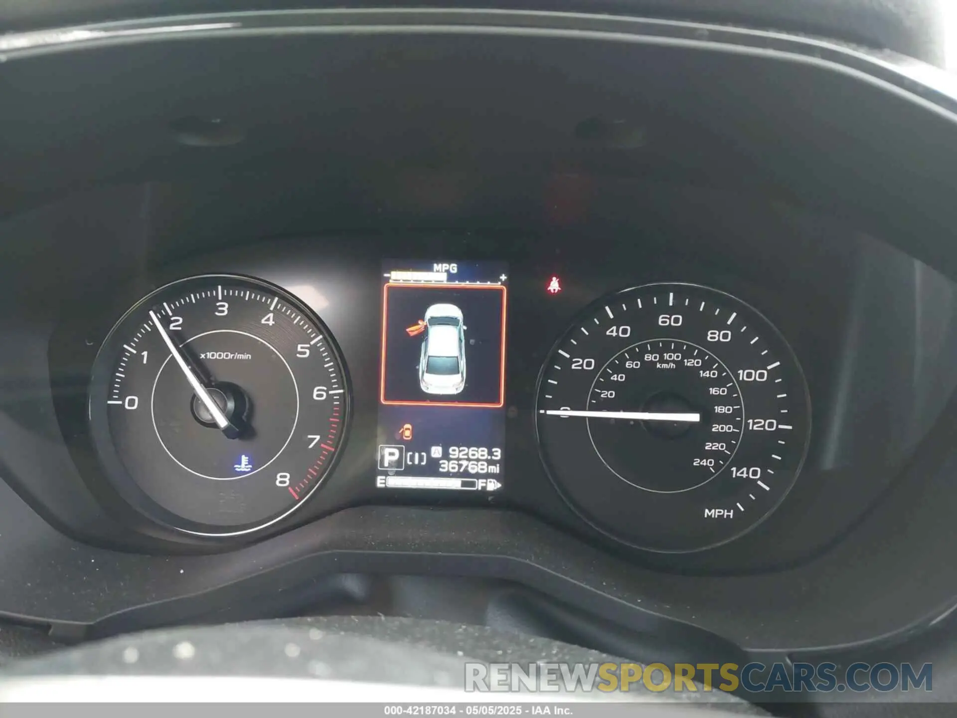 7 fotografías del automóvil dañado 4S3GKAV64N3600926 SUBARU IMPREZA 2022