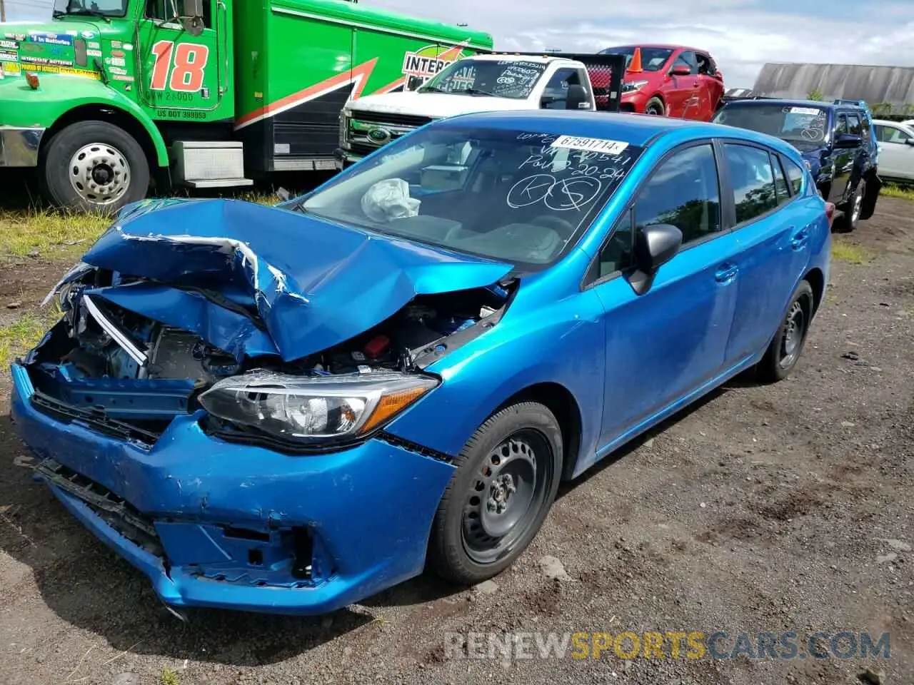 1 fotografías del automóvil dañado 4S3GTAB61N3720541 SUBARU IMPREZA 2022