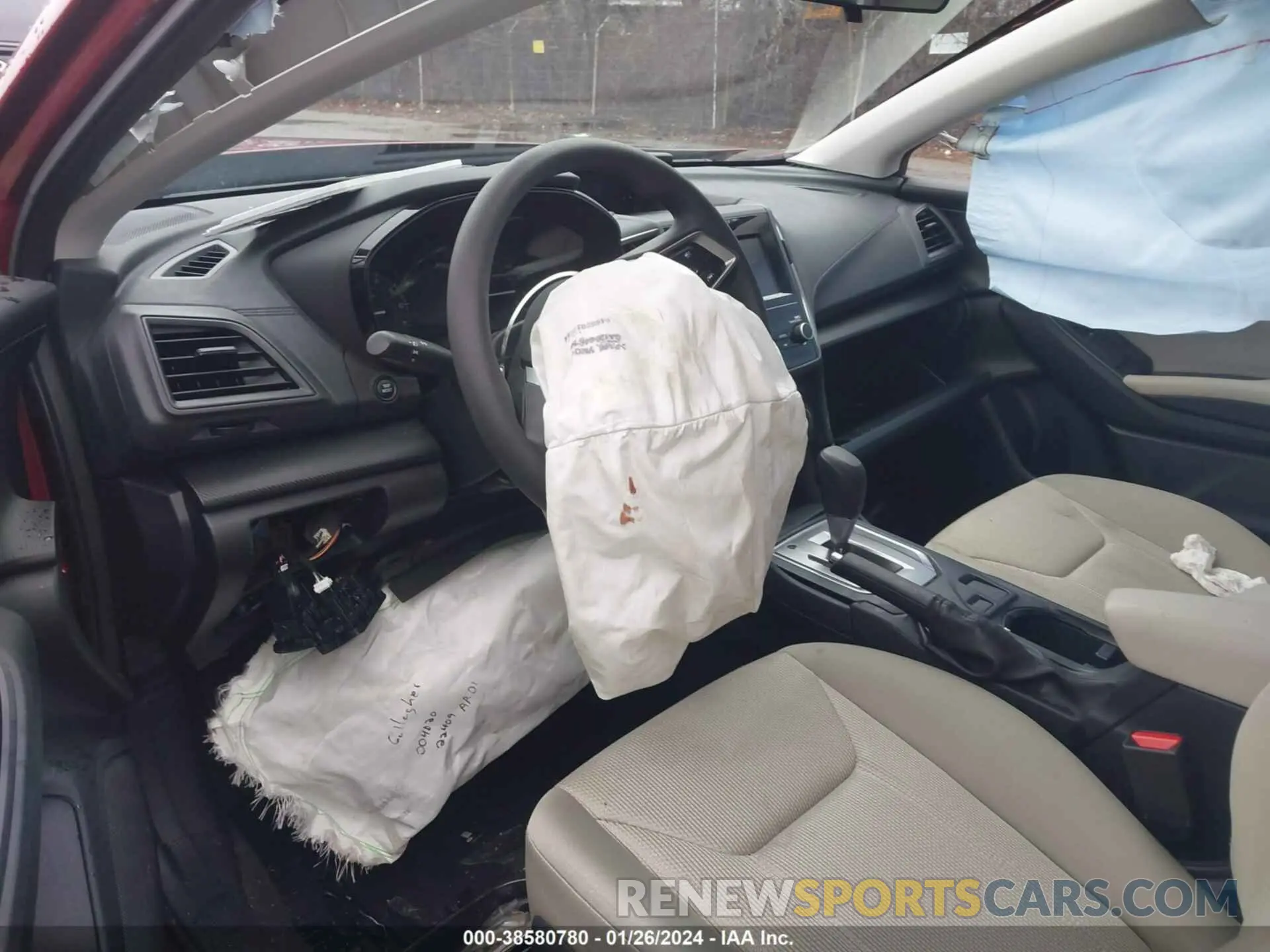 5 fotografías del automóvil dañado 4S3GTAB63N3728561 SUBARU IMPREZA 2022