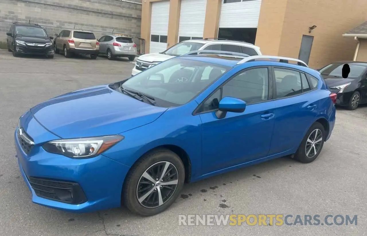 2 fotografías del automóvil dañado 4S3GTAD61N3705020 SUBARU IMPREZA 2022