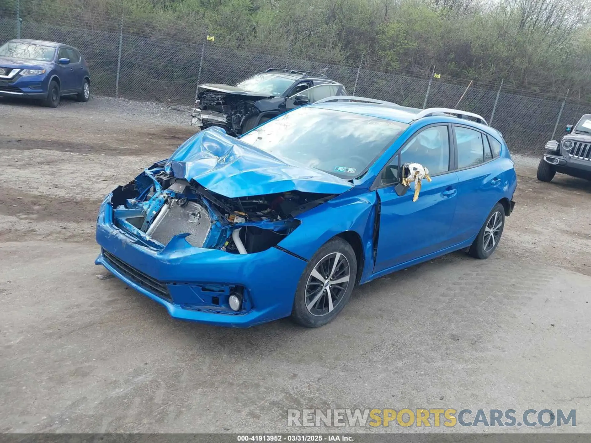 2 fotografías del automóvil dañado 4S3GTAV62N3722875 SUBARU IMPREZA 2022