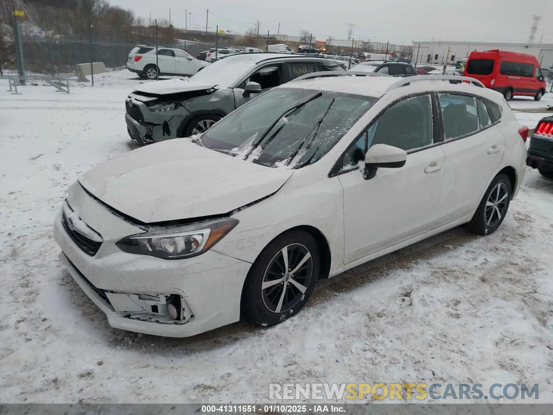 2 fotografías del automóvil dañado 4S3GTAV65N3706539 SUBARU IMPREZA 2022