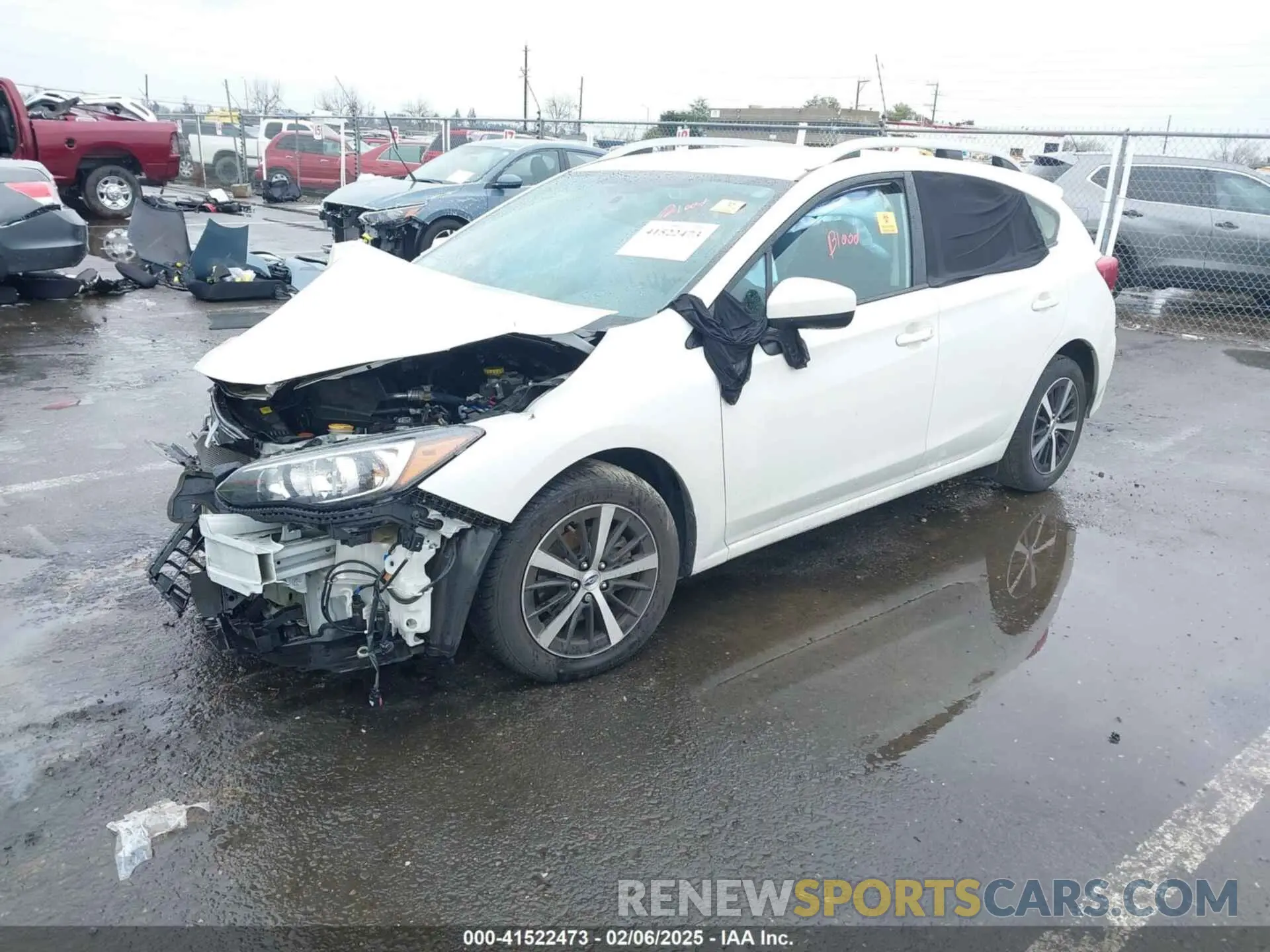 2 fotografías del automóvil dañado 4S3GTAV66N3719395 SUBARU IMPREZA 2022