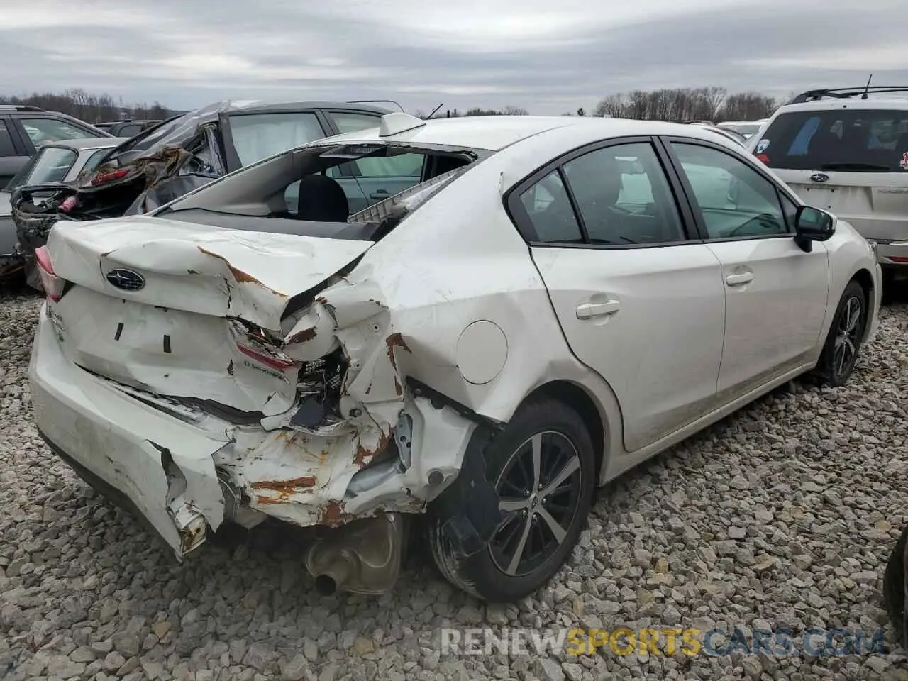 3 fotografías del automóvil dañado 4S3GKAV66P3603880 SUBARU IMPREZA 2023