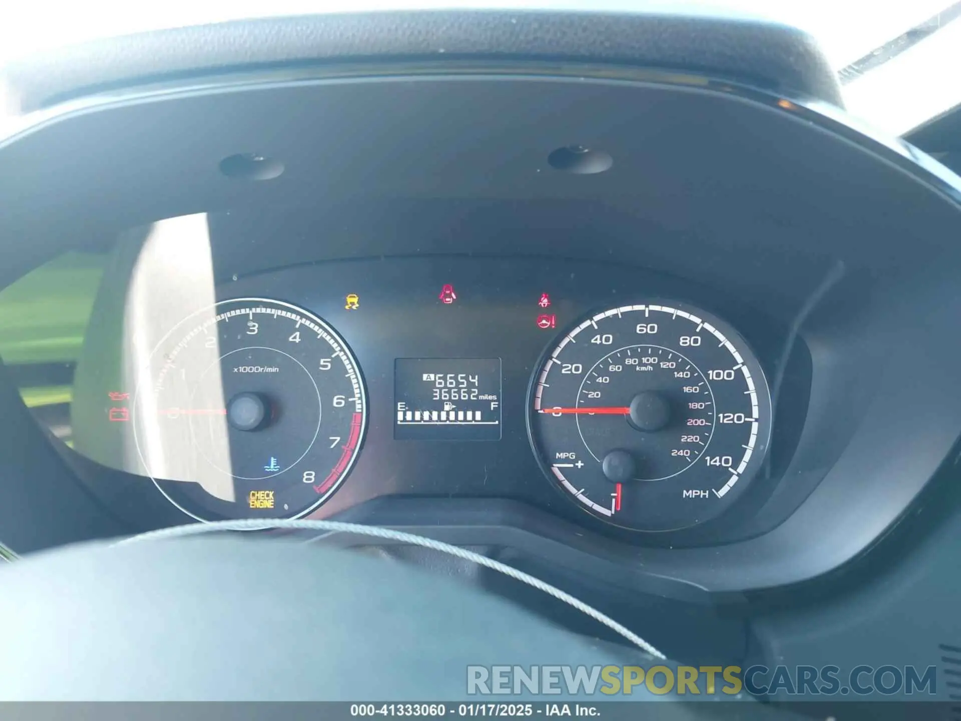 7 fotografías del automóvil dañado 4S3GTAA6XP1720490 SUBARU IMPREZA 2023