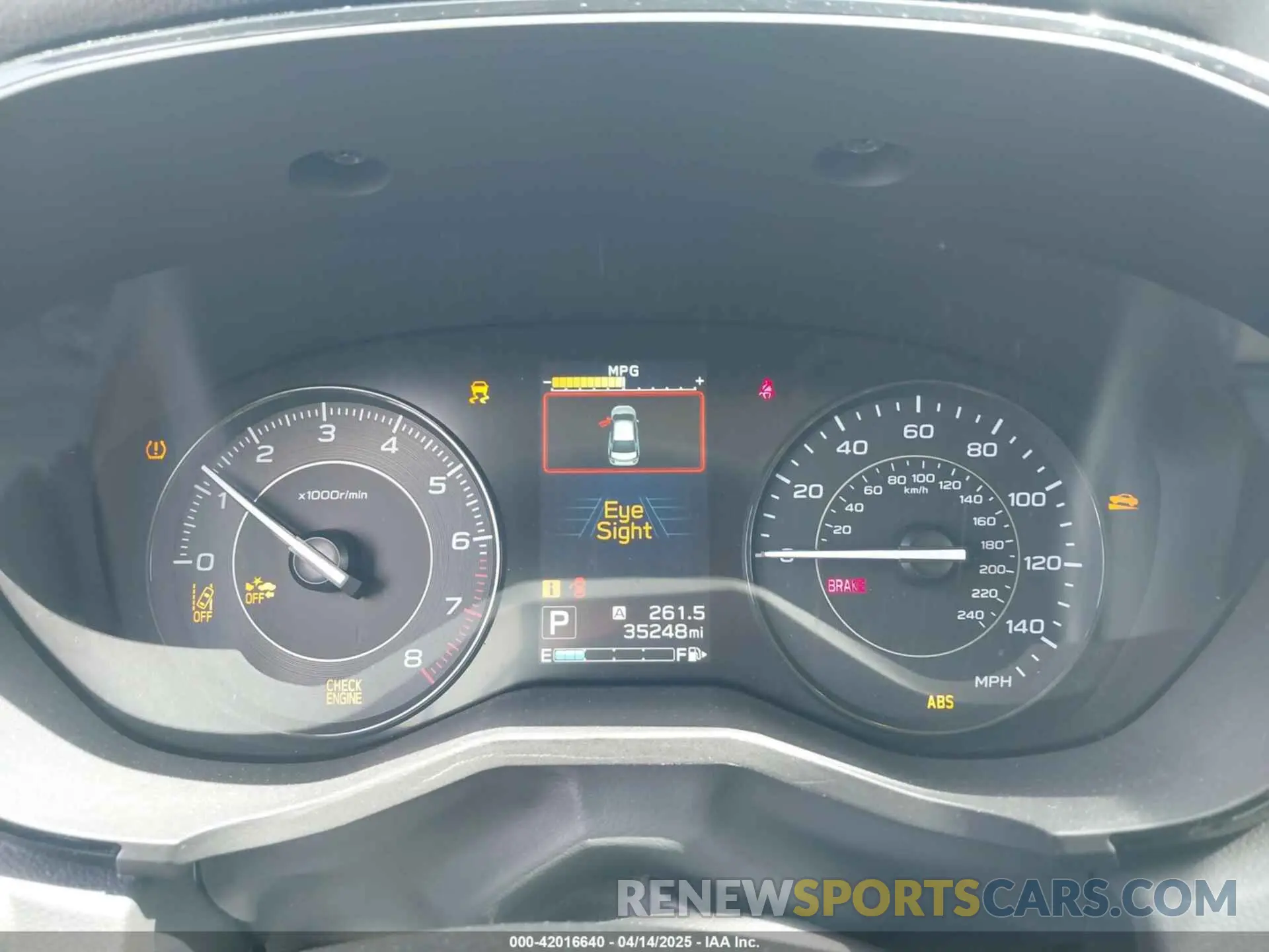 14 fotografías del automóvil dañado 4S3GTAB64P3720293 SUBARU IMPREZA 2023