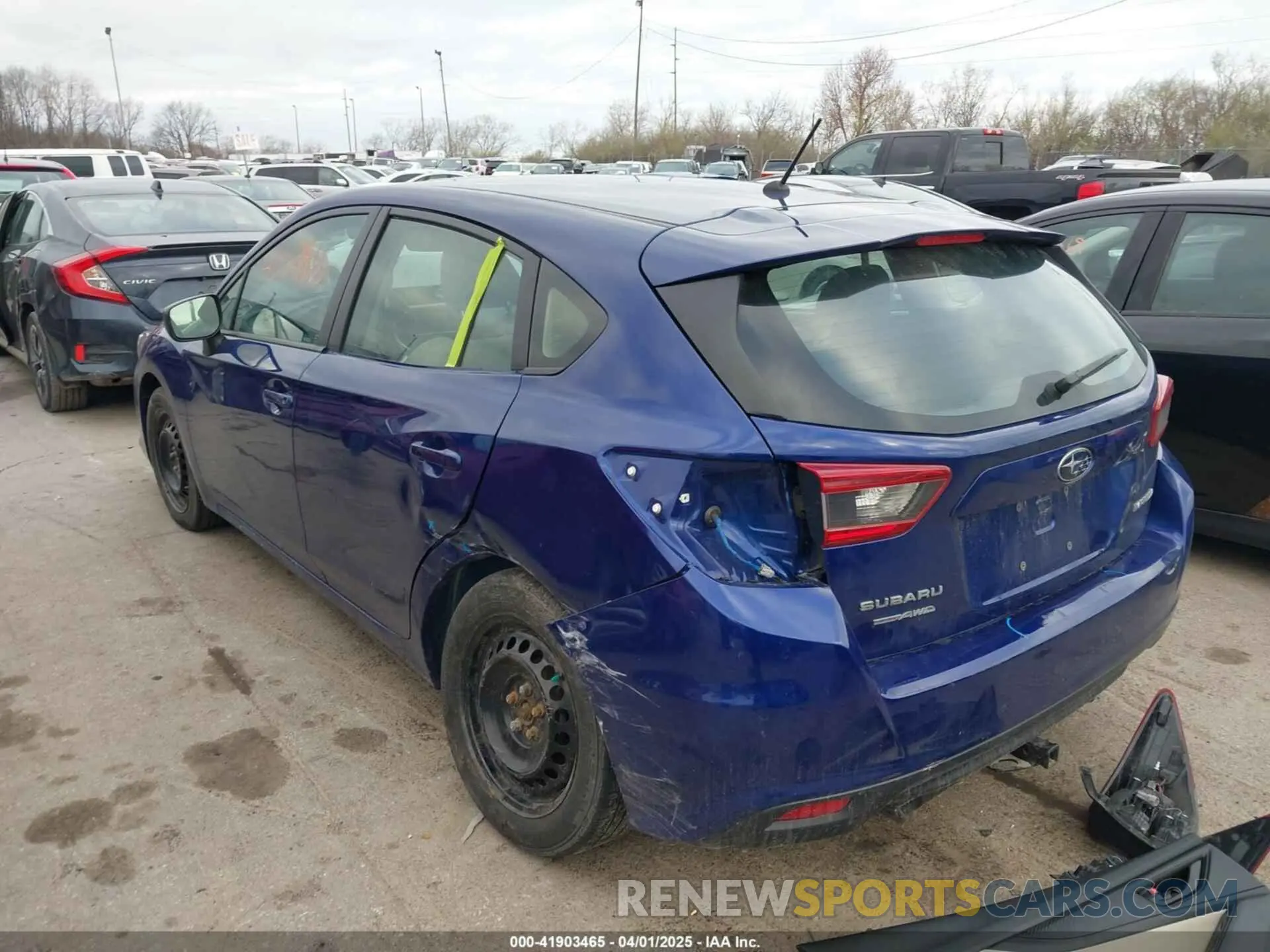 3 fotografías del automóvil dañado 4S3GTAB65P3703230 SUBARU IMPREZA 2023