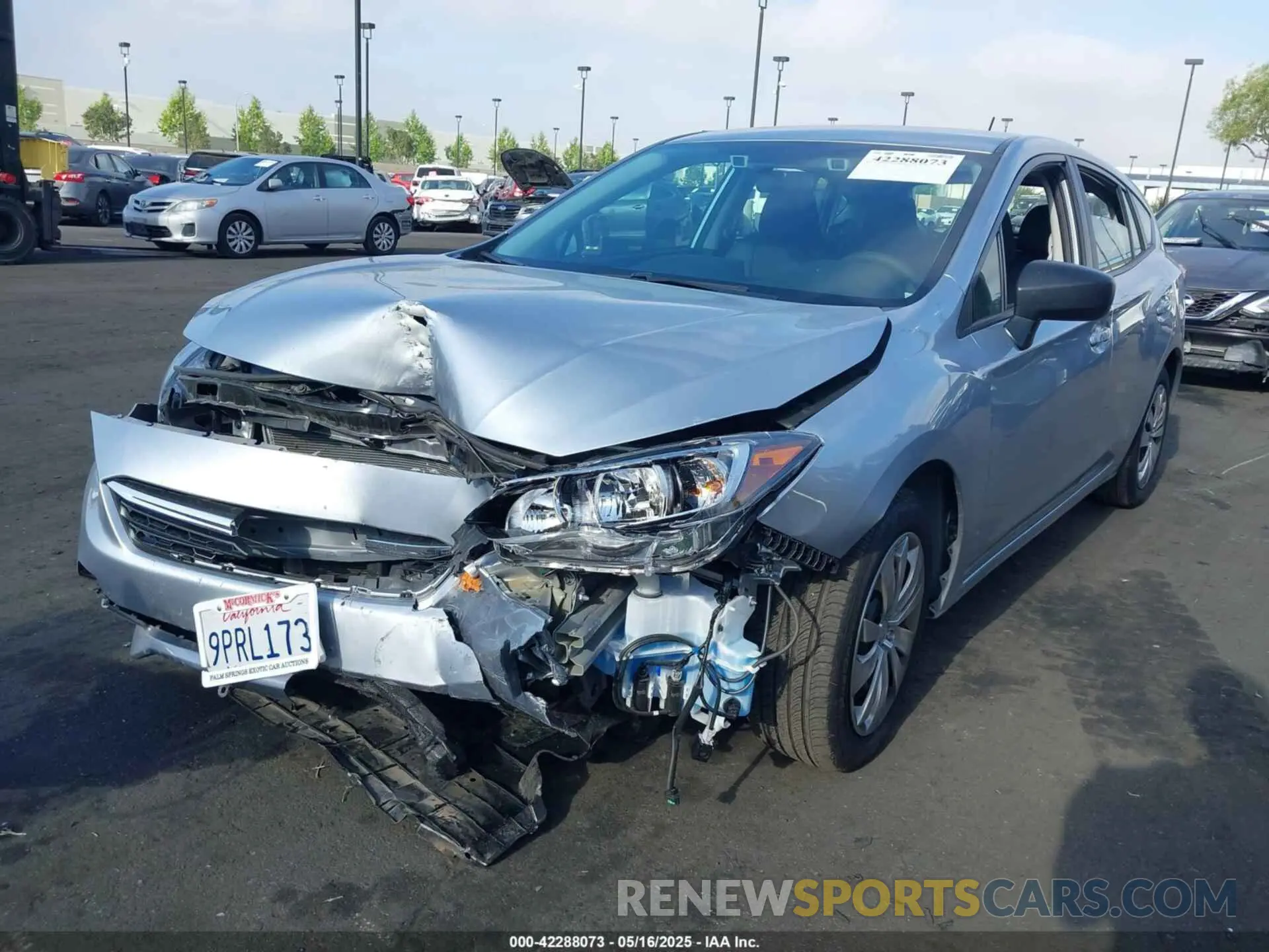 2 fotografías del automóvil dañado 4S3GTAB66P3706993 SUBARU IMPREZA 2023