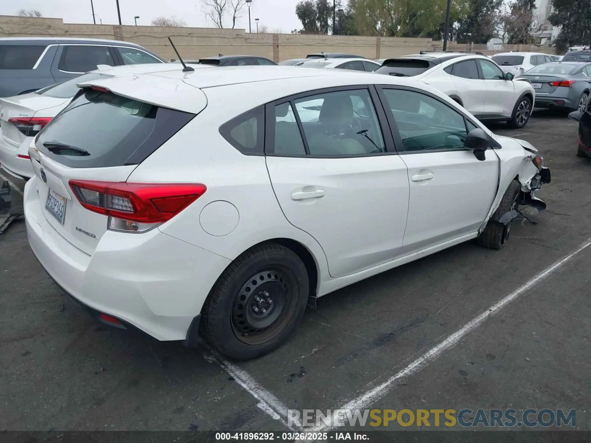 4 fotografías del automóvil dañado 4S3GTAB6XP3719830 SUBARU IMPREZA 2023