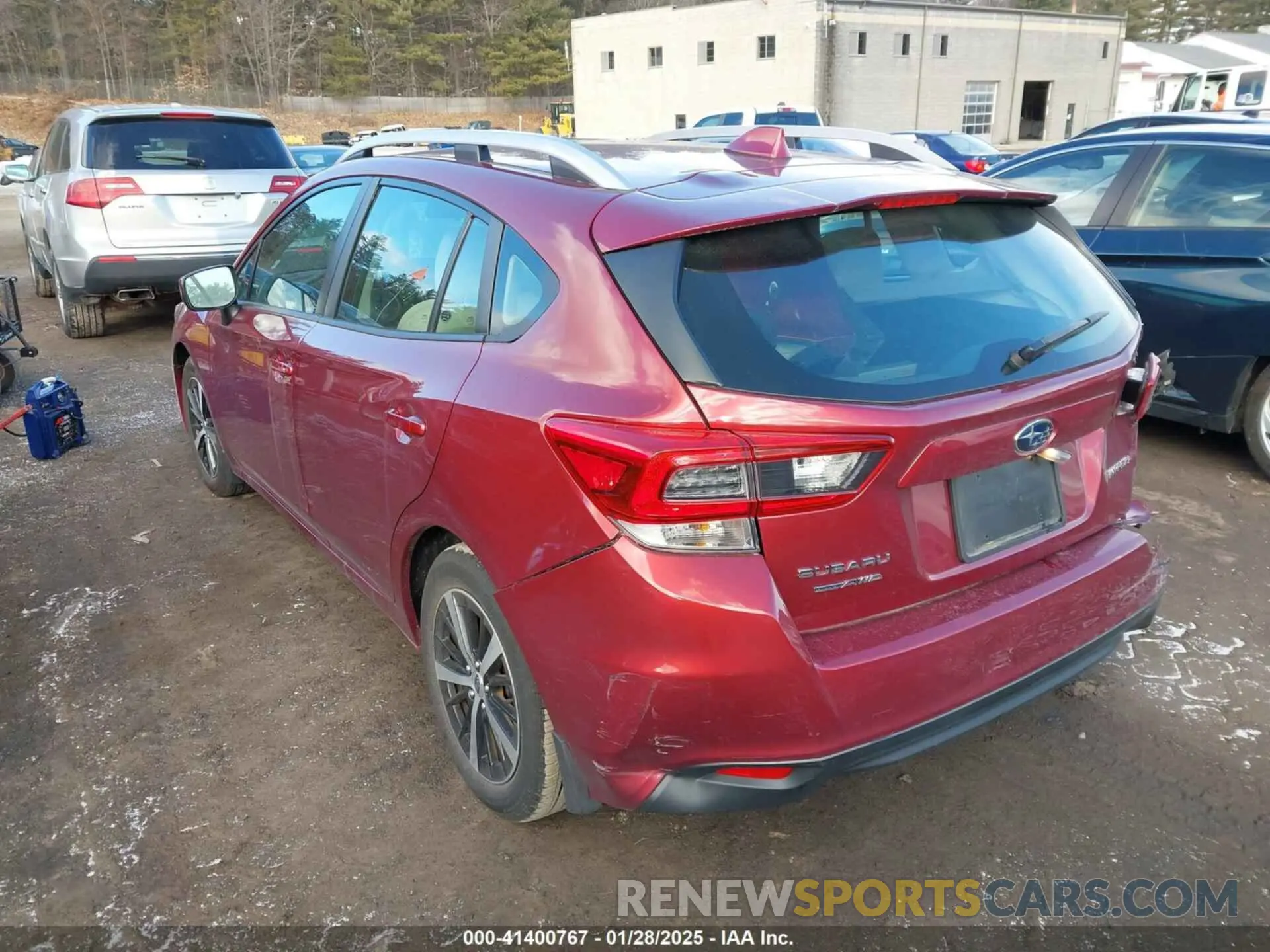 3 fotografías del automóvil dañado 4S3GTAD65P3720137 SUBARU IMPREZA 2023