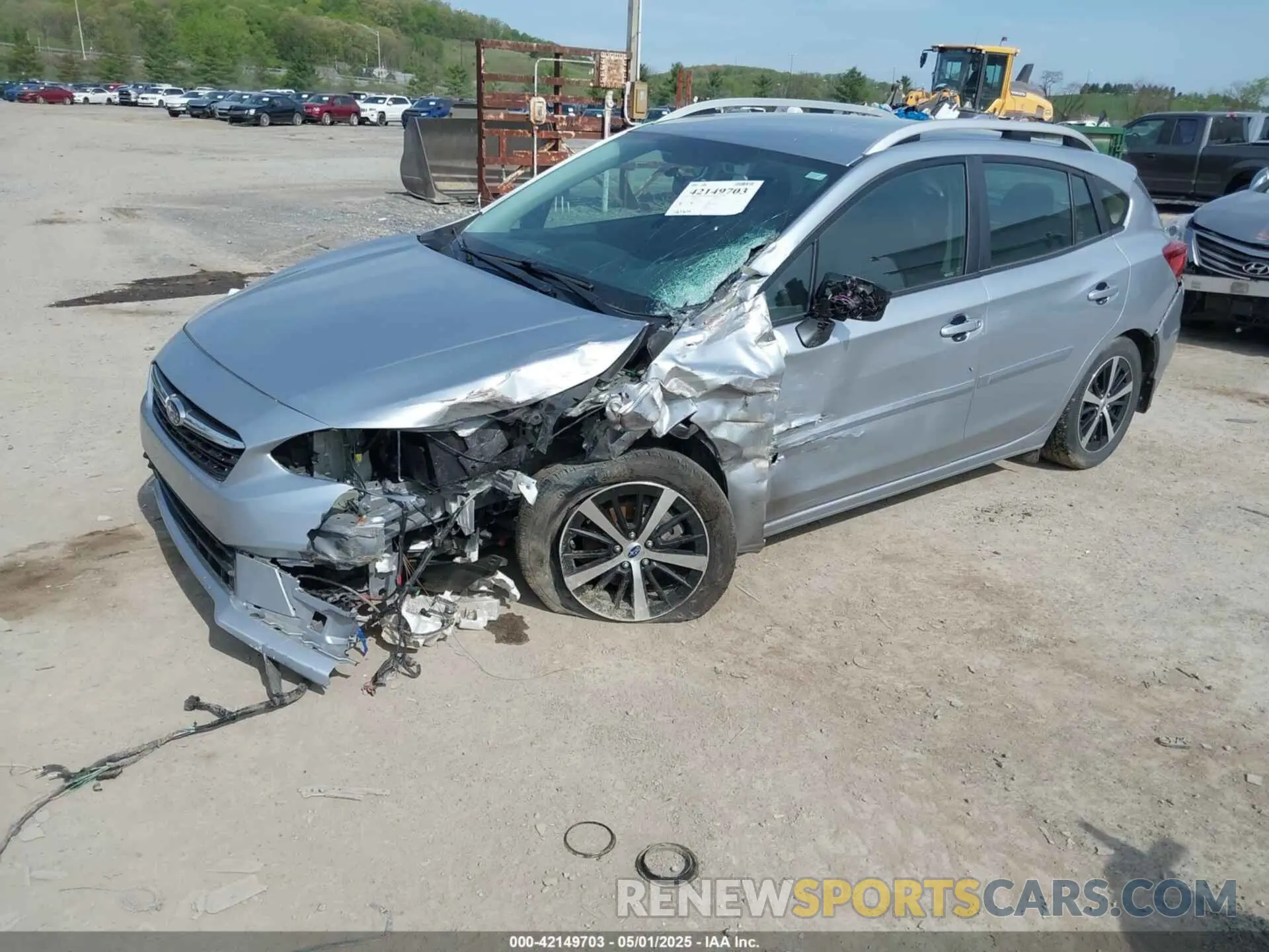 2 fotografías del automóvil dañado 4S3GTAV66P3704916 SUBARU IMPREZA 2023