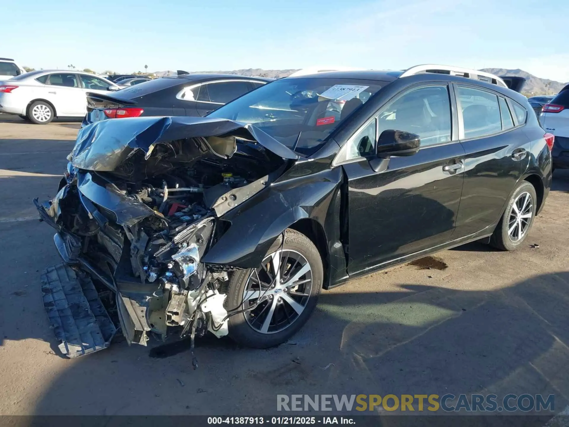 2 fotografías del automóvil dañado 4S3GTAV69P3702464 SUBARU IMPREZA 2023