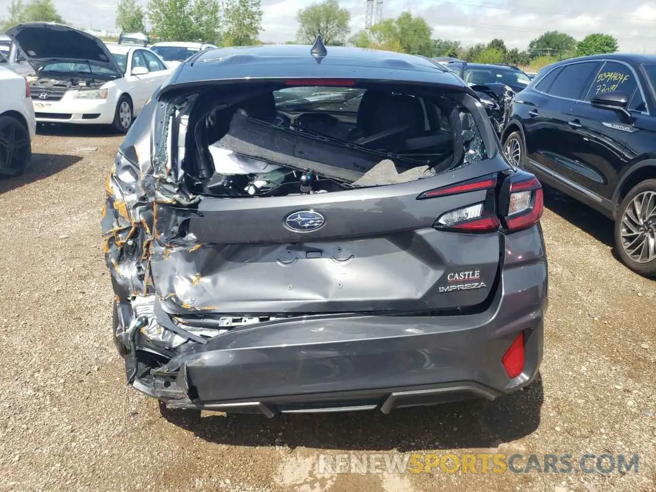 6 fotografías del automóvil dañado JF1GUABC1R8333716 SUBARU IMPREZA 2024