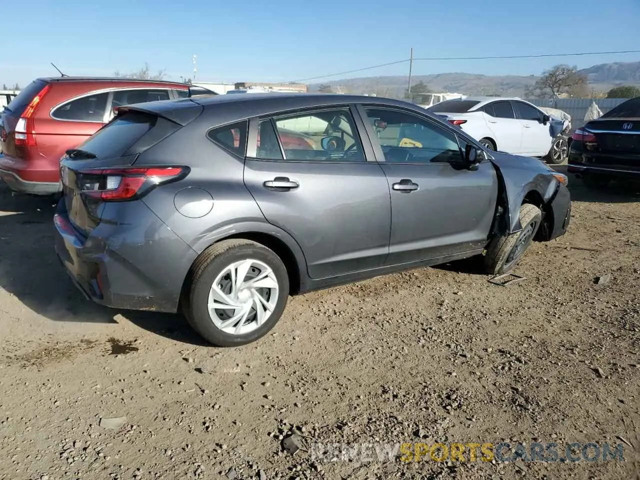 3 fotografías del automóvil dañado JF1GUABC1R8347583 SUBARU IMPREZA 2024