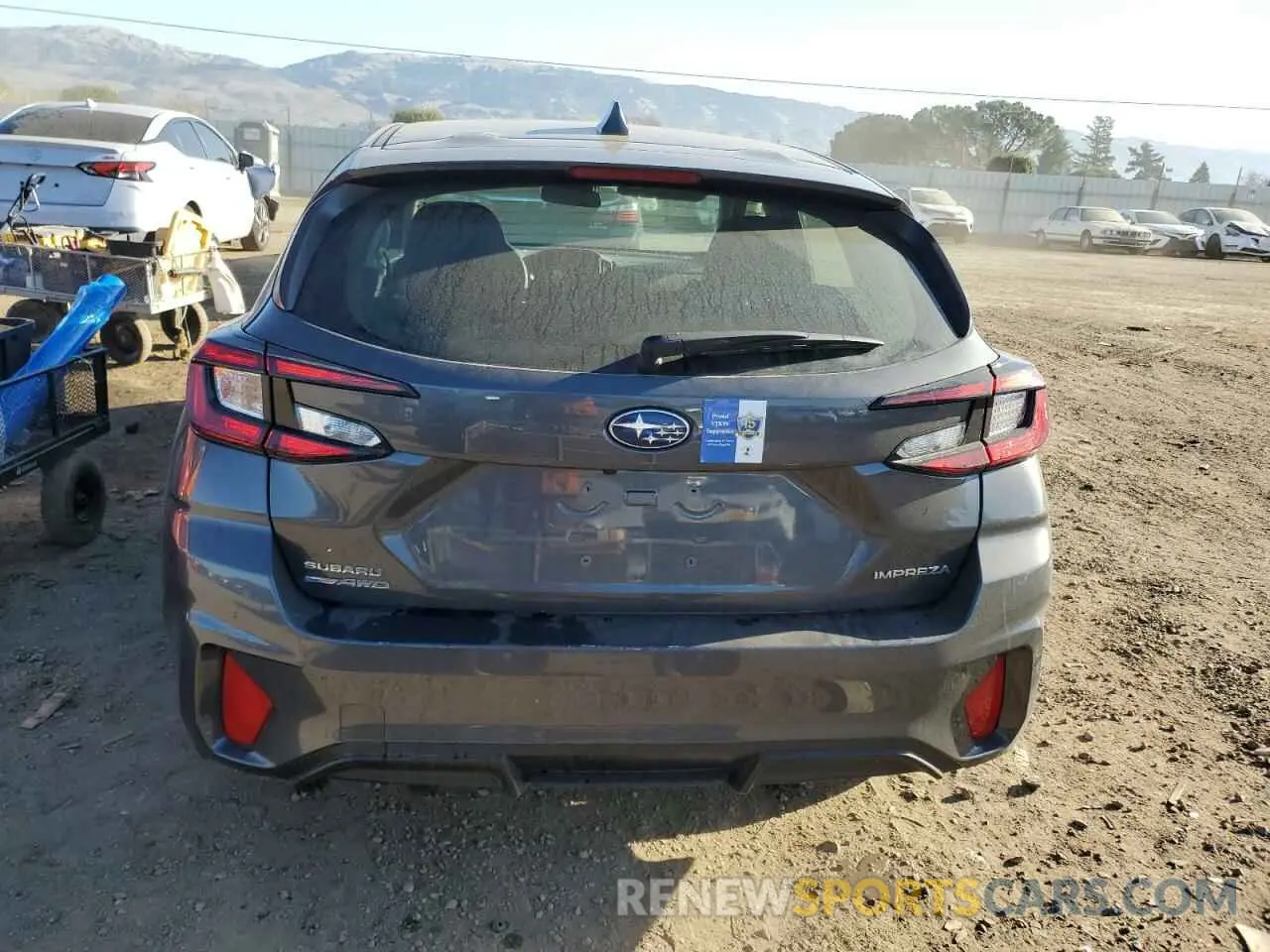 6 fotografías del automóvil dañado JF1GUABC1R8347583 SUBARU IMPREZA 2024