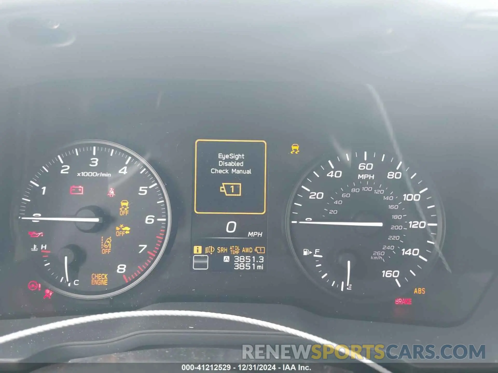 7 fotografías del automóvil dañado JF1GUABC2R8358365 SUBARU IMPREZA 2024