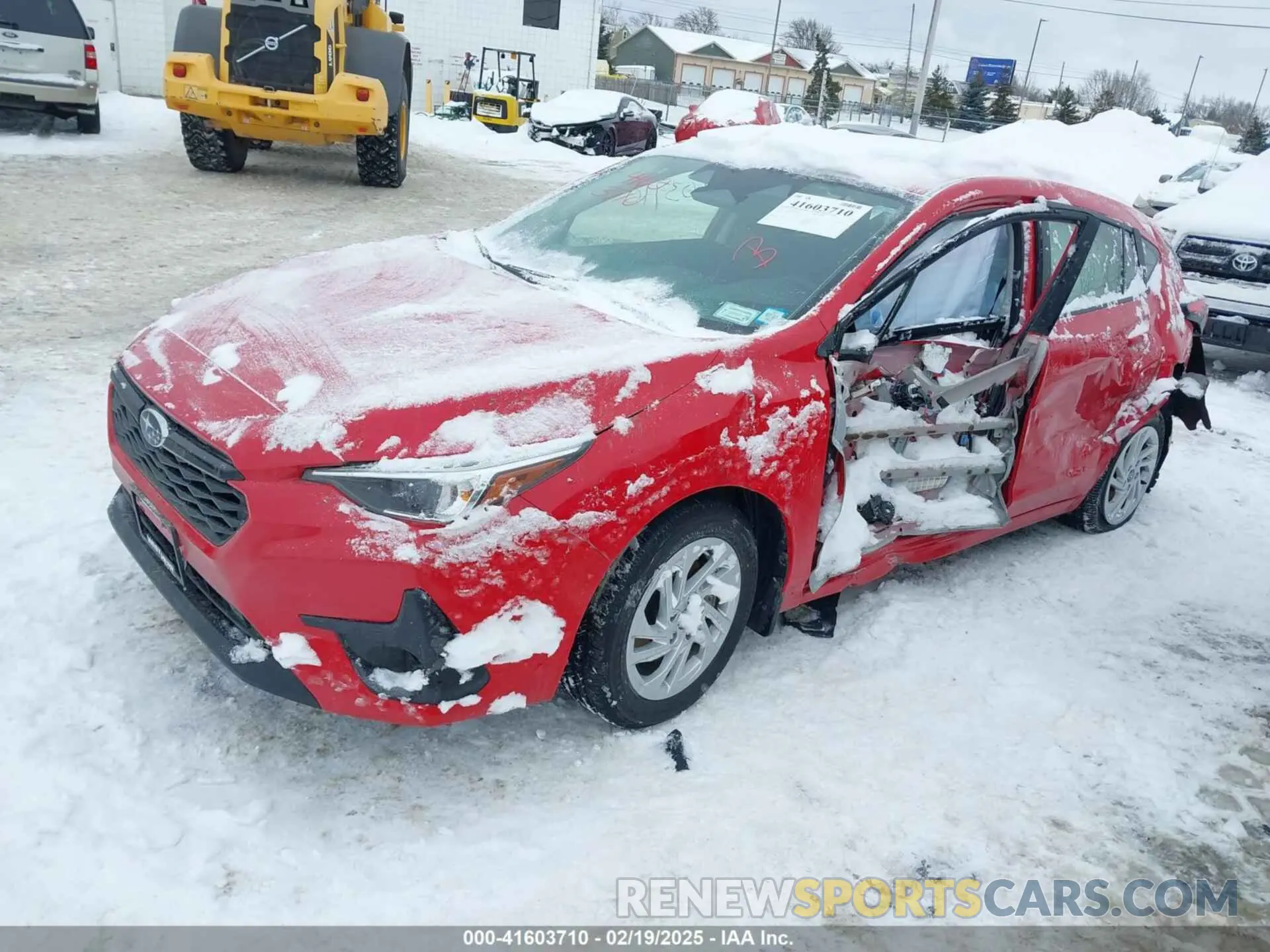 2 fotografías del automóvil dañado JF1GUABC4R8373479 SUBARU IMPREZA 2024
