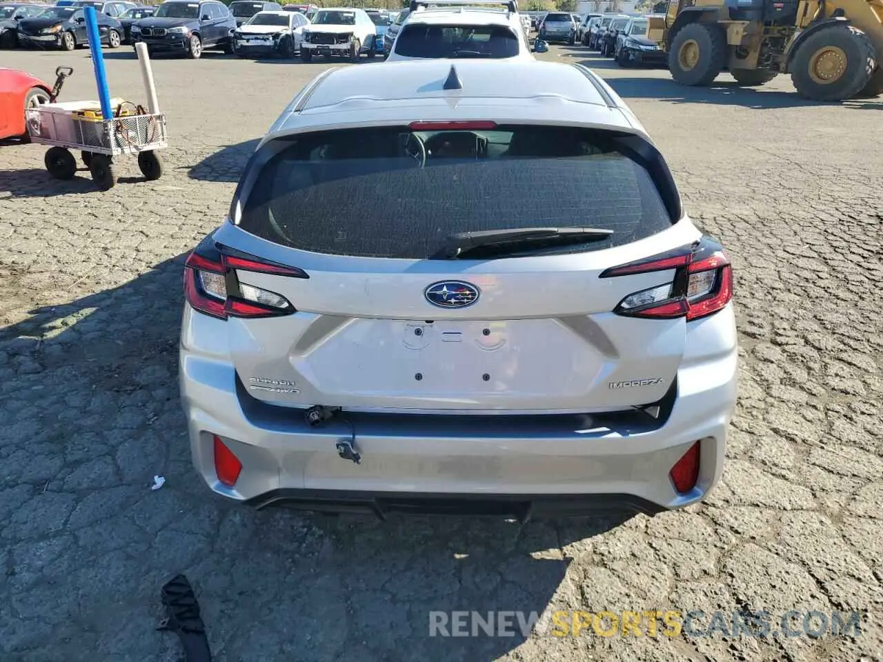 6 fotografías del automóvil dañado JF1GUABC5R8855569 SUBARU IMPREZA 2024