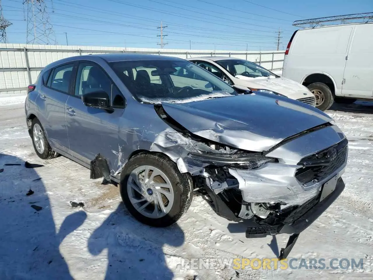 4 fotografías del automóvil dañado JF1GUABC6R8384502 SUBARU IMPREZA 2024