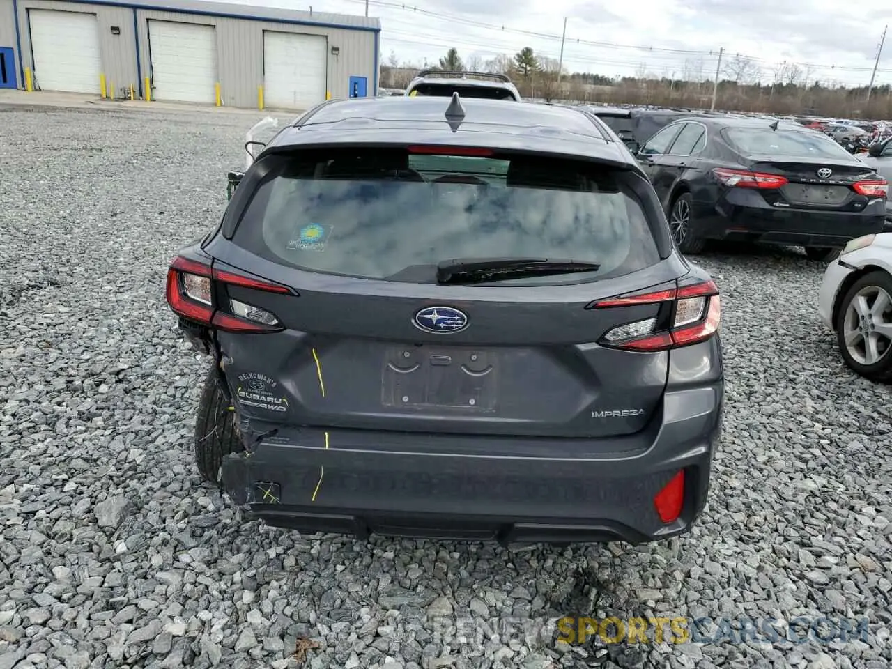 6 fotografías del automóvil dañado JF1GUABC7R8272159 SUBARU IMPREZA 2024
